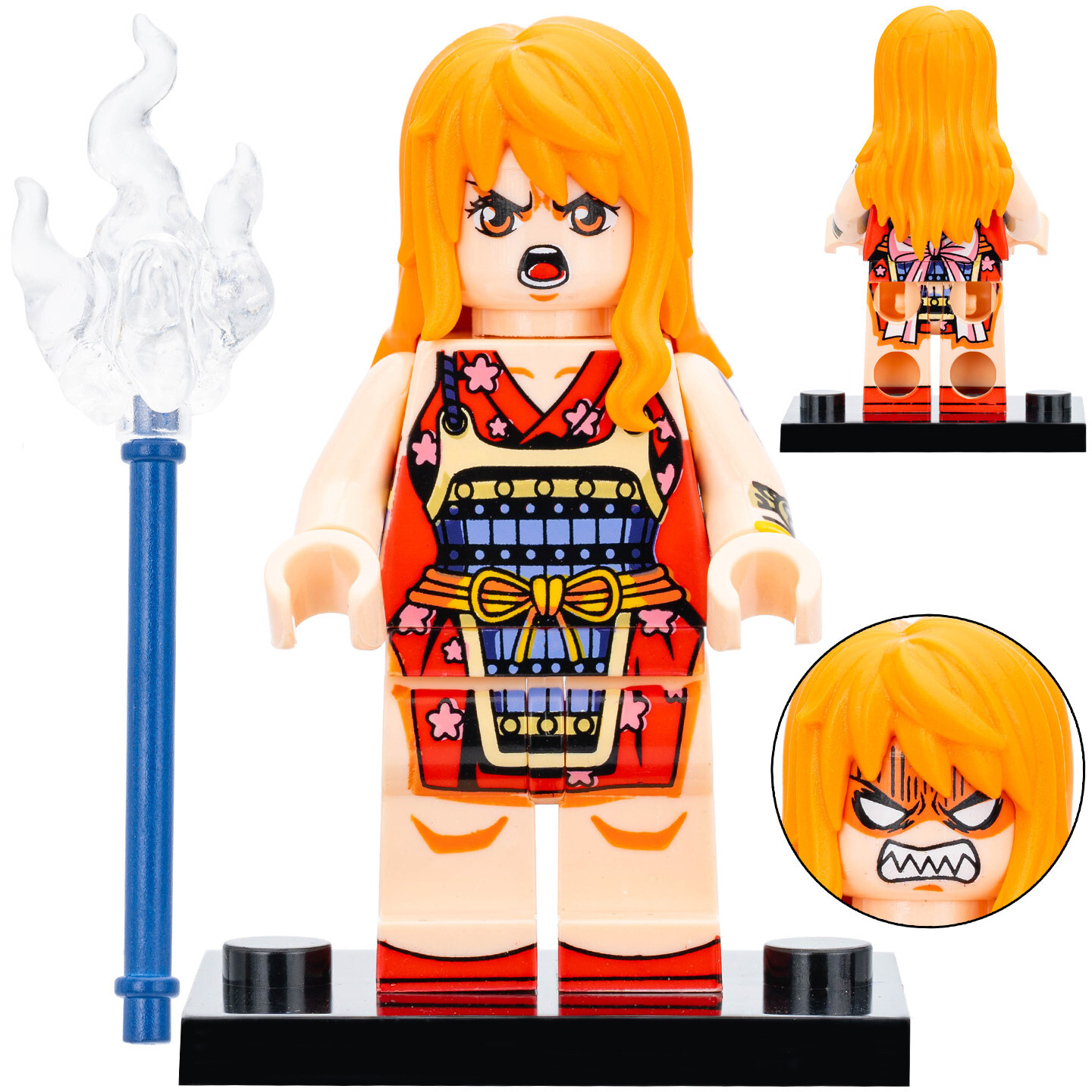 One Piece Nami  Custom Minifigures Fit Lego WM6195 WM2816