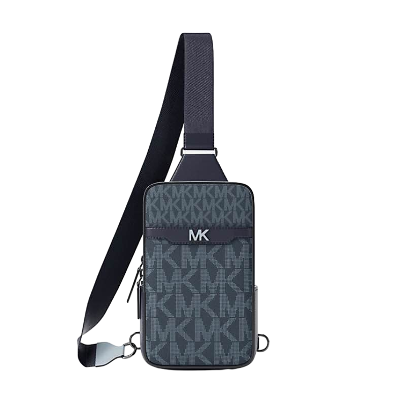 【Michael Kors Outlet】Cooper Small Signature Logo Sling Pack  藍