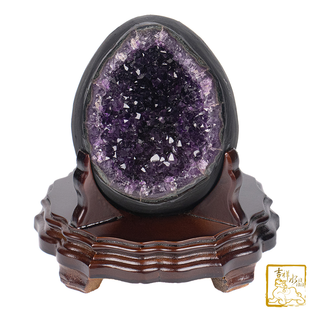 烏拉圭紫水晶恐龍蛋 1.51kg 招福圓滿