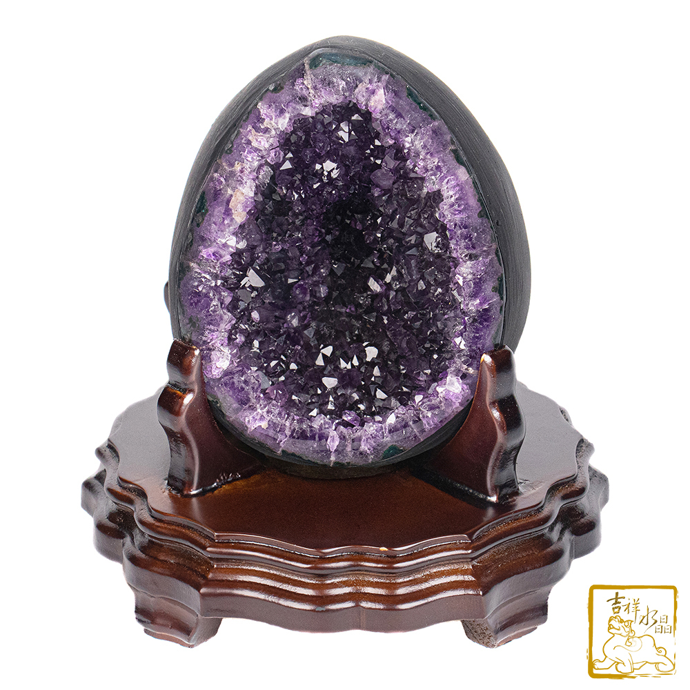 烏拉圭紫水晶恐龍蛋 1.58kg 招福圓滿