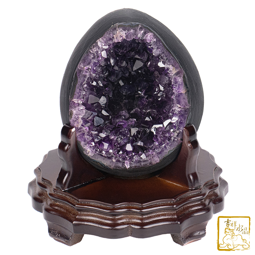 烏拉圭紫水晶恐龍蛋 1.37kg 招福圓滿