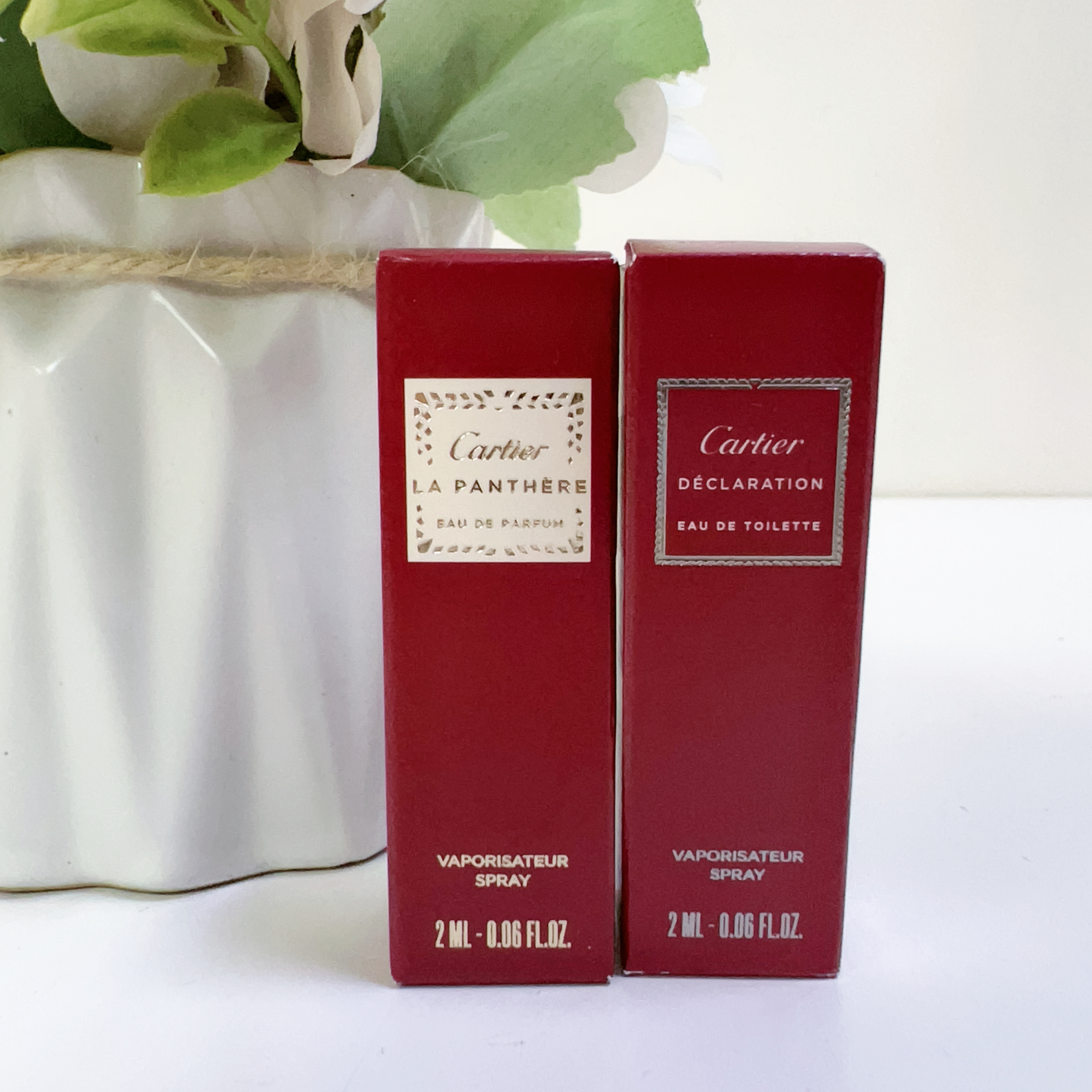 Cartier 獵豹濃香水/宣言淡香水 2ml/支（隨機4支）