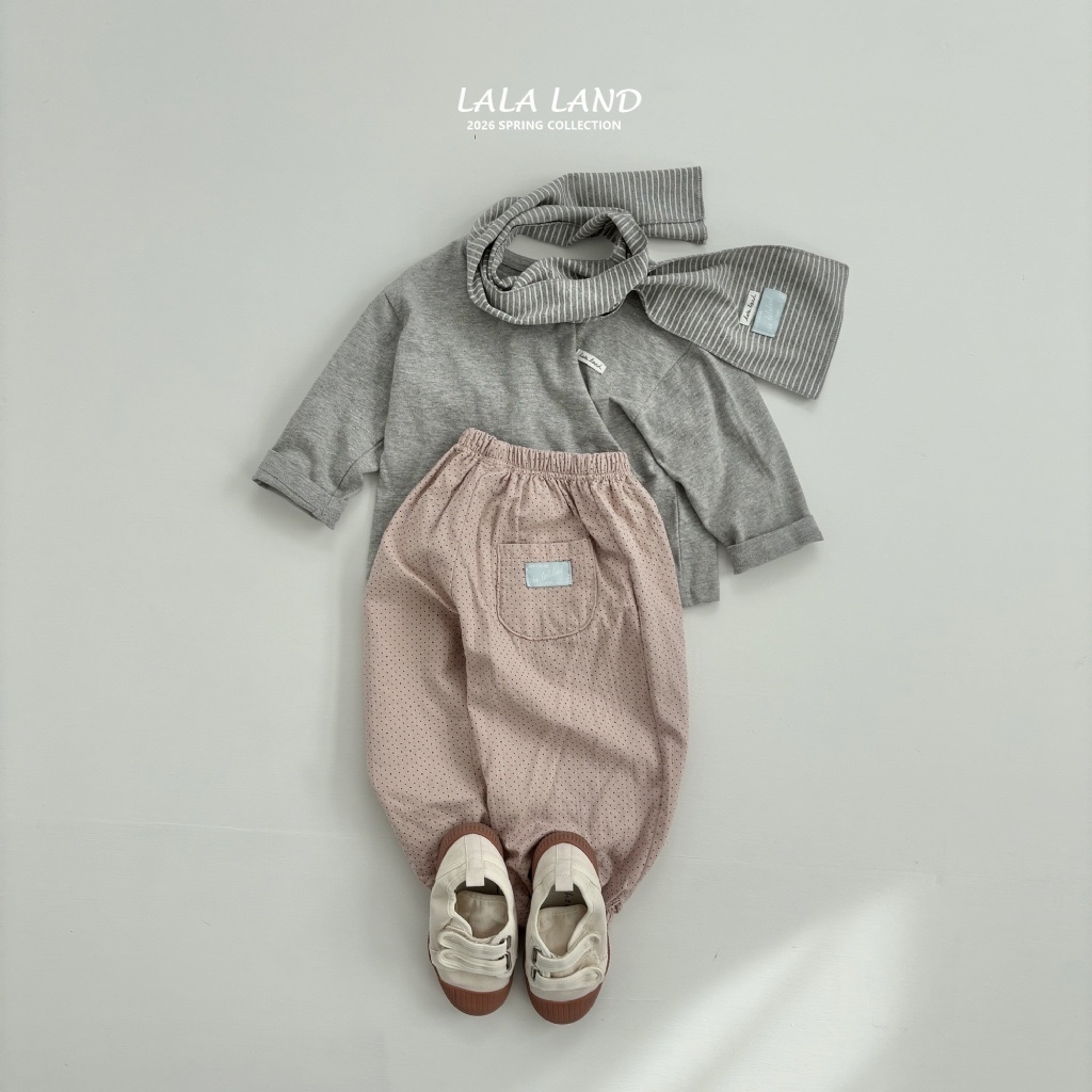 正韓春lalaland 小童三色點點縮口褲