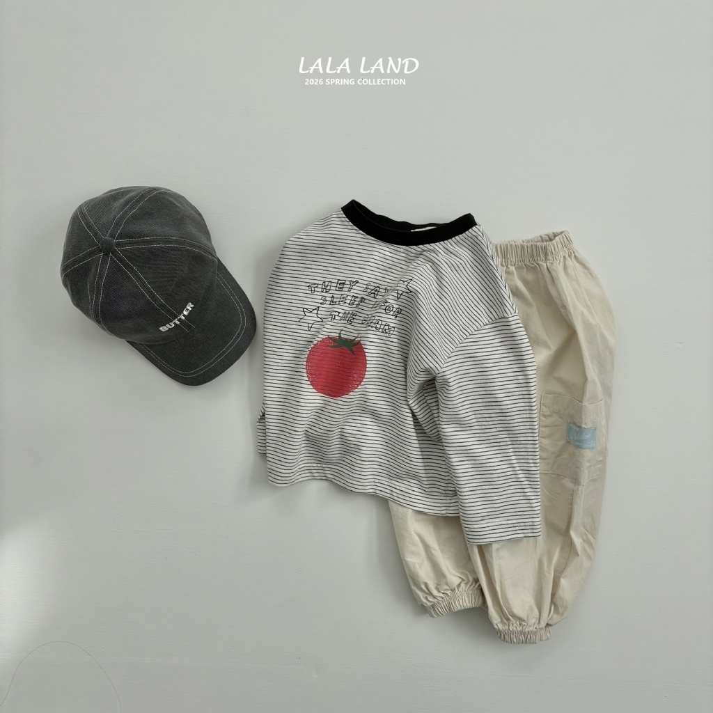 正韓春lalaland 小童四色大口袋工裝縮口褲