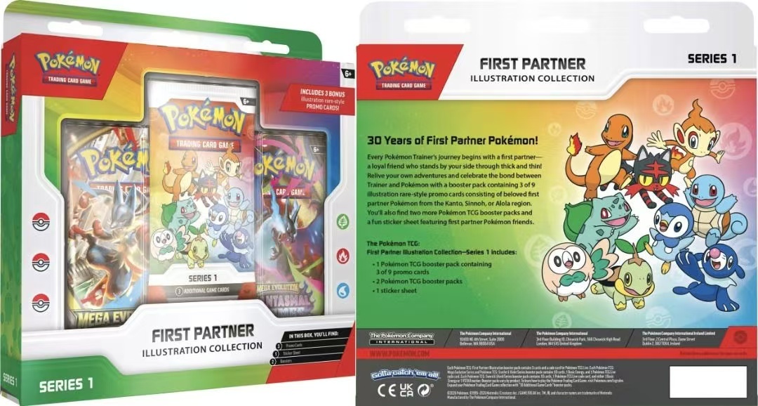 Pokemon PTCG First Partner Illustration CollectionSeries 1 TCG booster packs