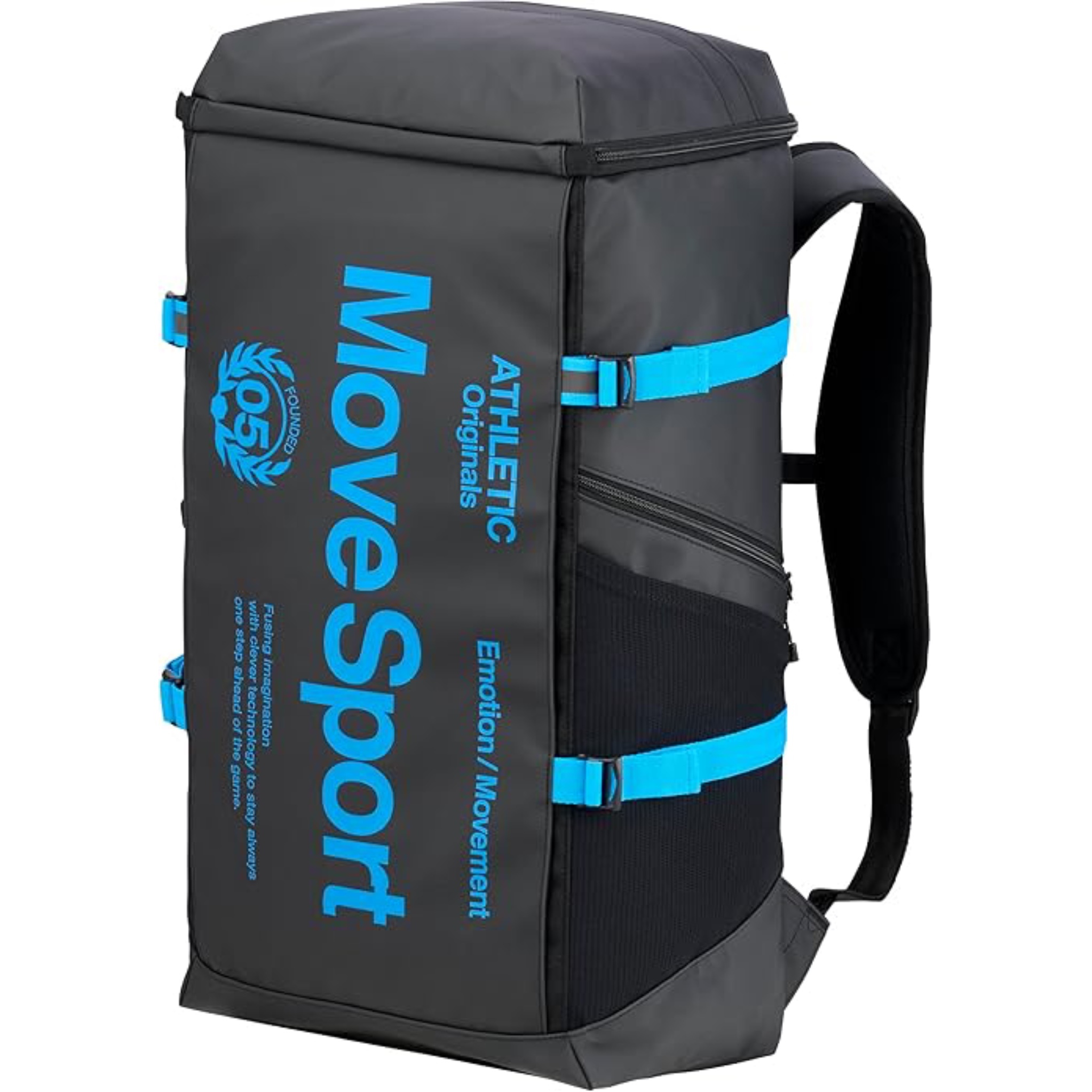 Move Backpack 【💥日本直送】DESCENTE MOVE SPORT PC口袋 反光 背包 雙肩包 男女通用 黑藍色 40L