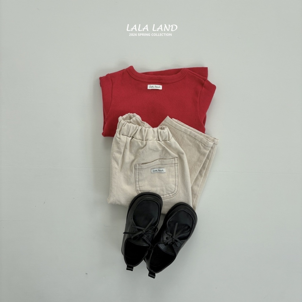 正韓春lalaland 小童縫線雙口袋長褲