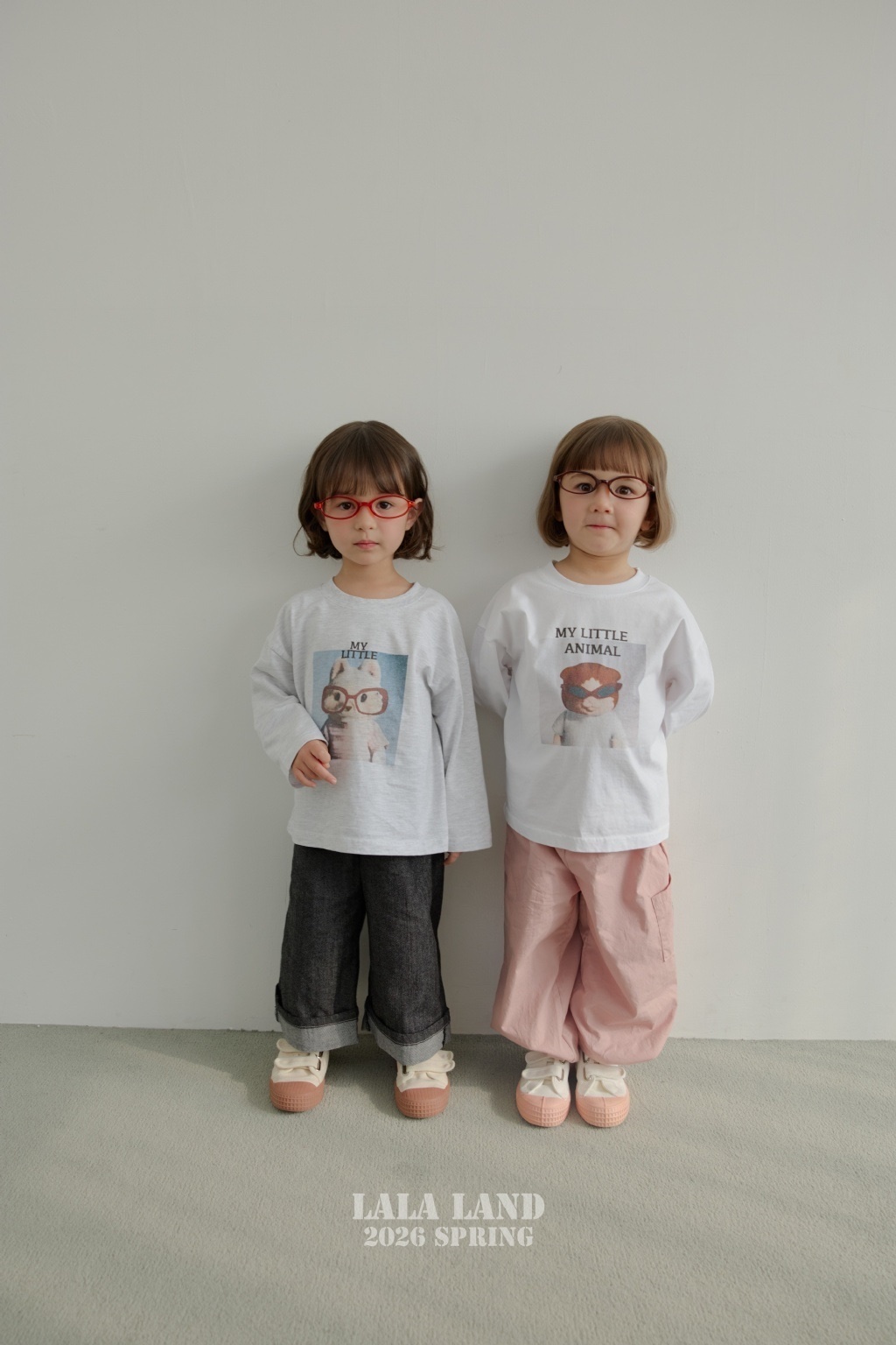 正韓春lalaland 小童眼睛小動物上衣