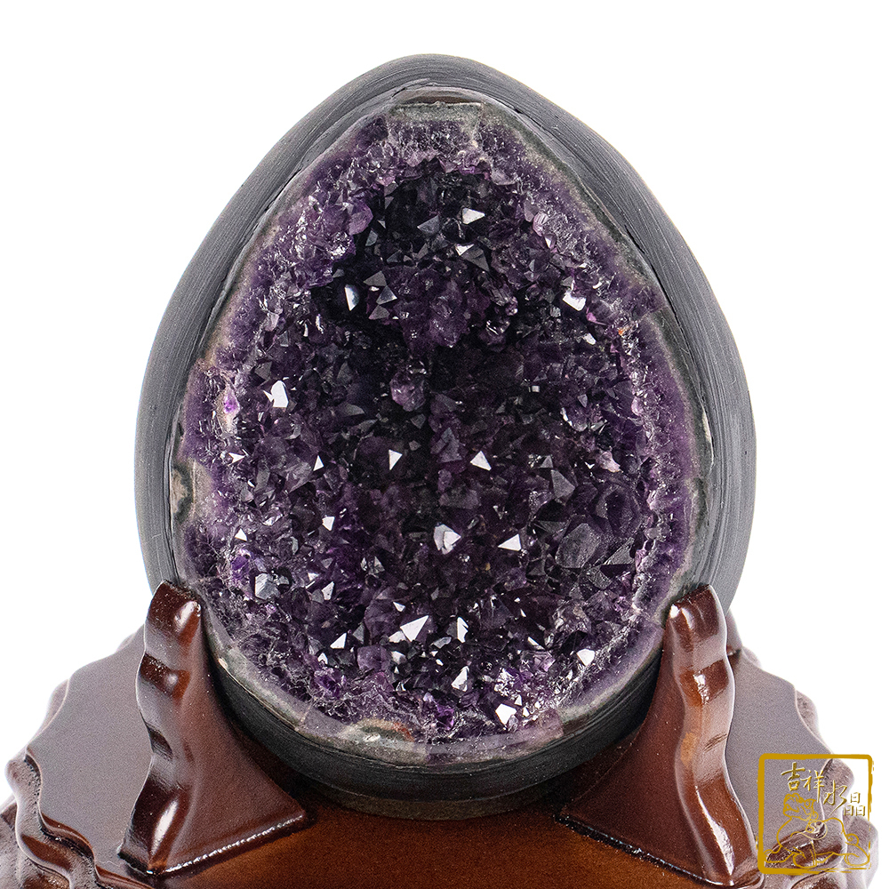 烏拉圭紫水晶恐龍蛋 1.26kg 財位擺設