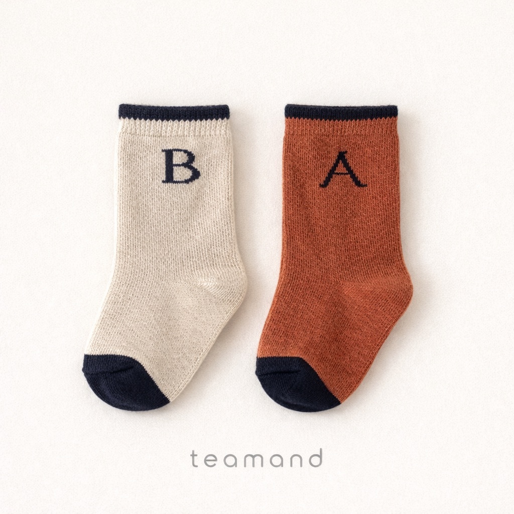 正韓春Team 親子裝_春季AB運動襪(2入一組)