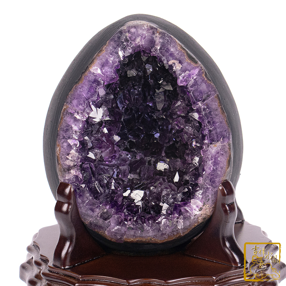 烏拉圭紫水晶恐龍蛋 1.84kg 財位擺設
