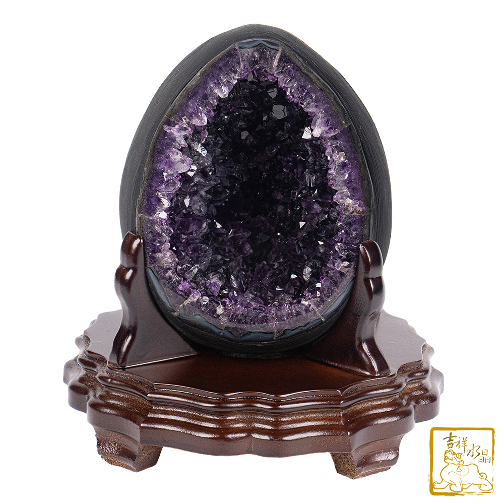 烏拉圭紫水晶恐龍蛋 1.79kg 財運興旺