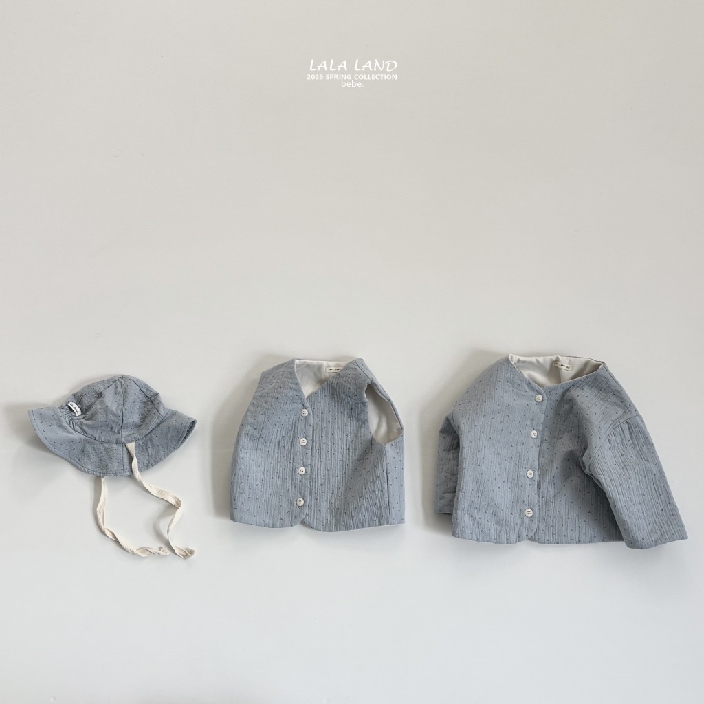 正韓春lalaland 三色點點綁帶帽