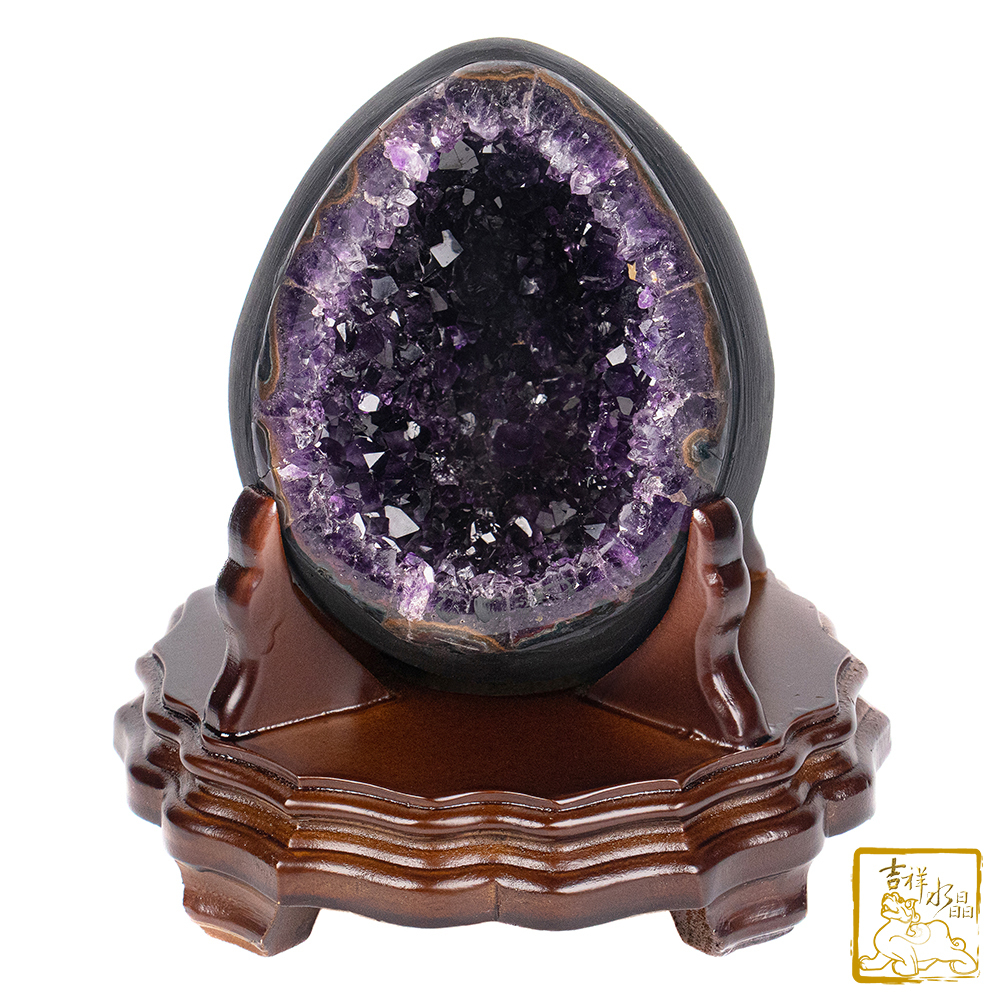 烏拉圭紫水晶恐龍蛋 1.52kg 財運興旺