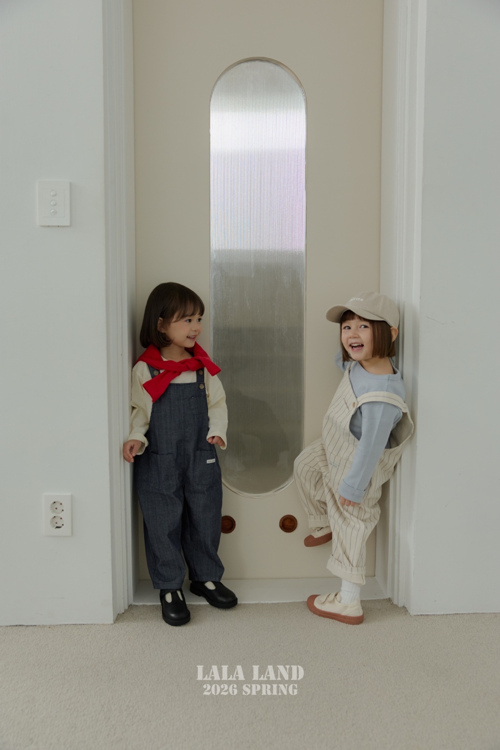 正韓春lalaland 小童日雜感雙口袋吊帶褲