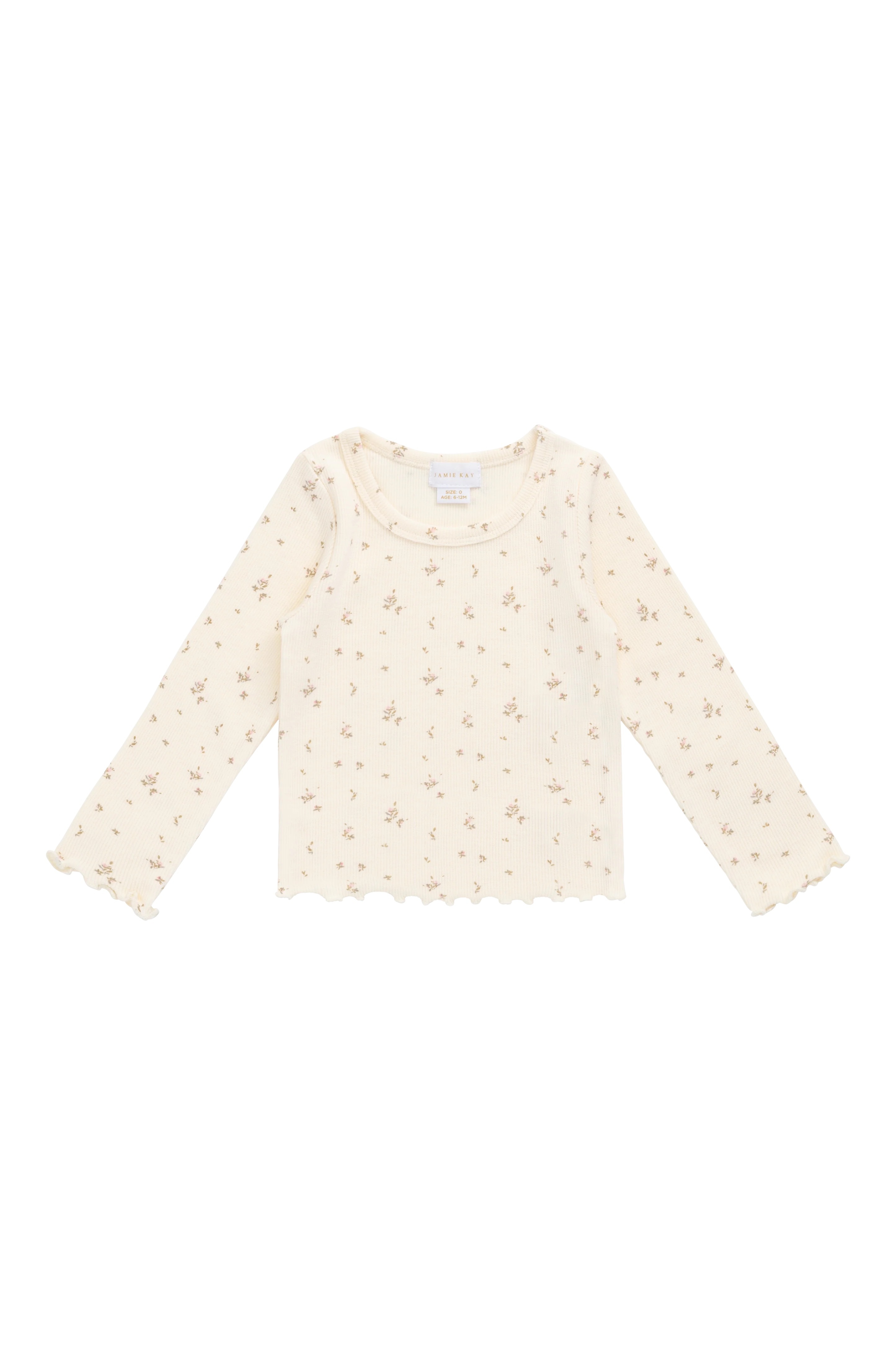 【預購】JAMIE KAY -Organic Cotton Fine Rib Agathe Top（Dina Antique）