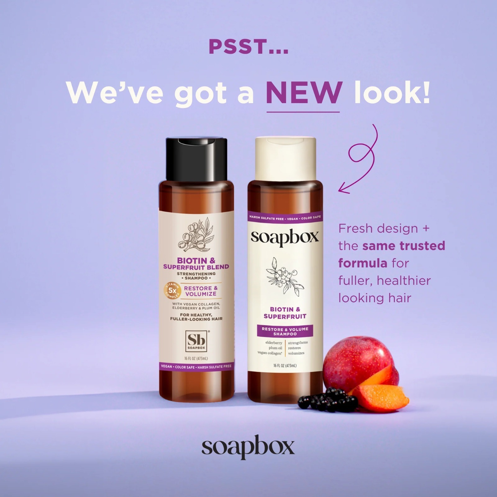 Soapbox Biotin & Superfruit Volumizing Shampoo