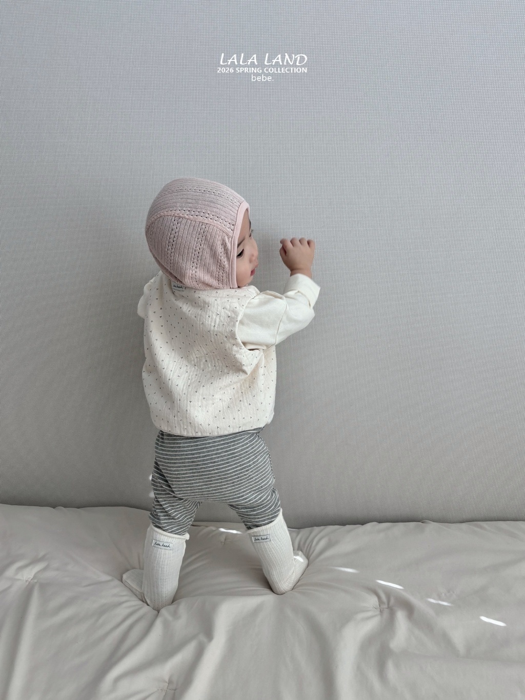 正韓春lalaland 嫩嬰三色條紋內搭褲