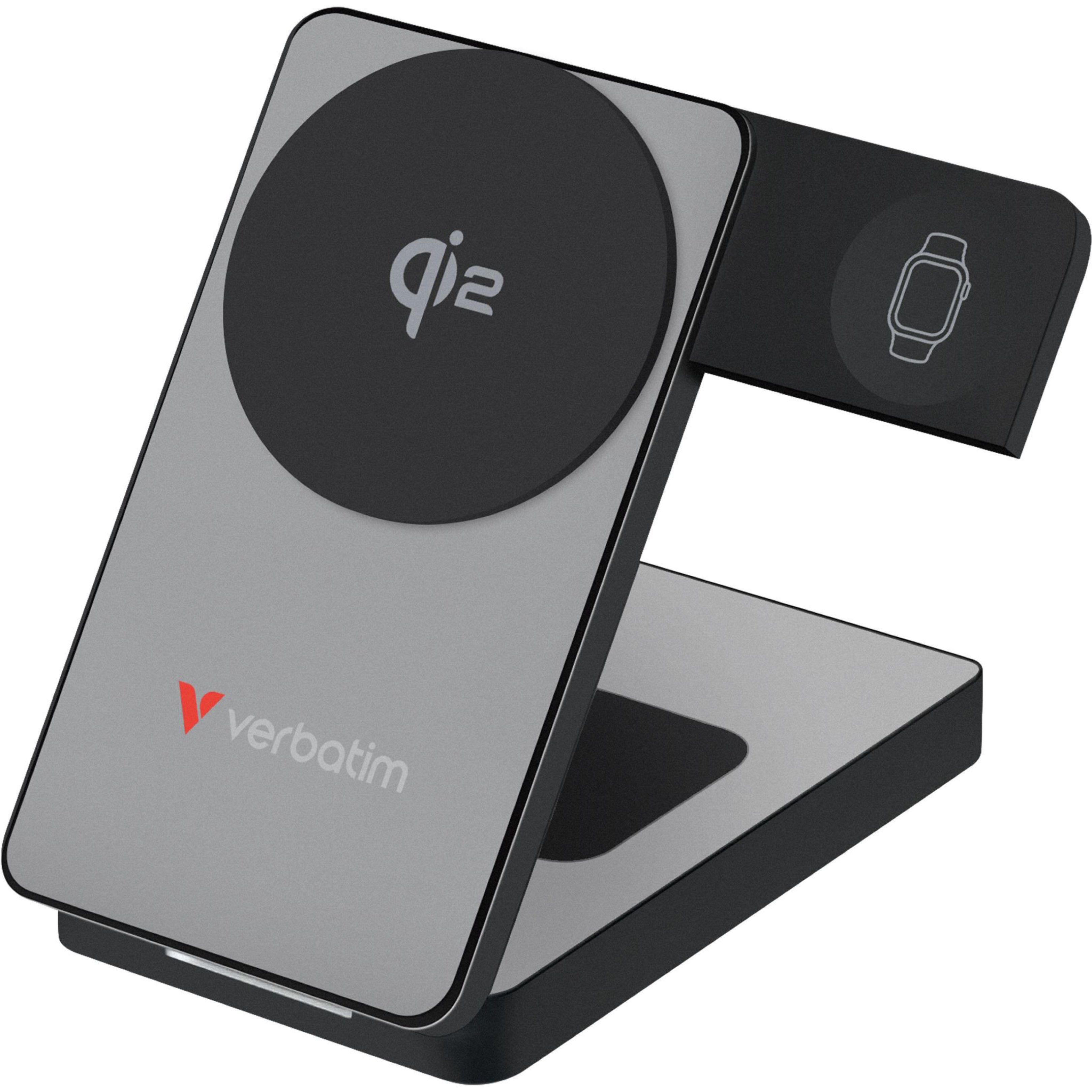 Verbatim Qi2 15W 磁吸三合一流動充 10000mAh (32295)｜PD 30W 快充、手機/手錶/耳機同時充 [中國 CCC 認證版]