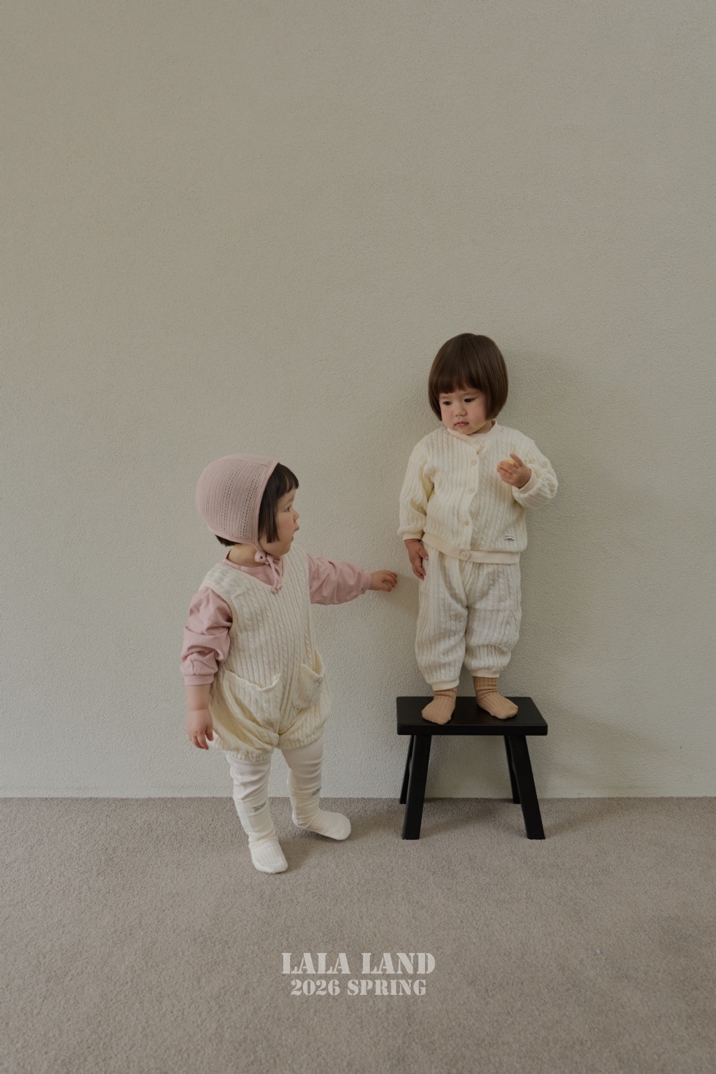 正韓春lalaland 嫩嬰麻花吊帶包屁褲