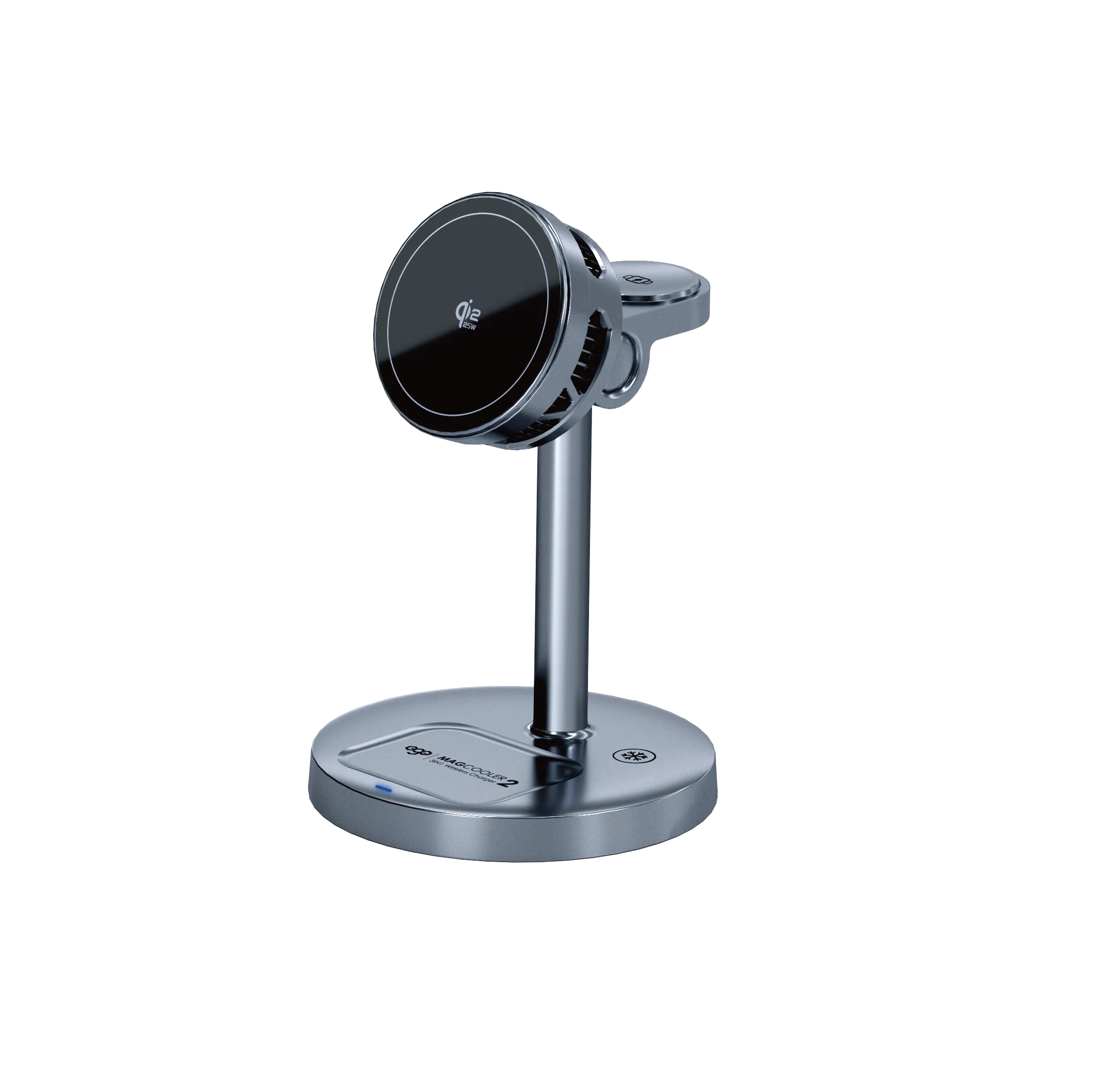 EGO MagCooler 2@ 3in1 半導體制冷無線充電器｜Qi2.2 25W MagSafe 快充 + 低溫10-16°C 制冷 + 支援 Apple/Samsung Watch
