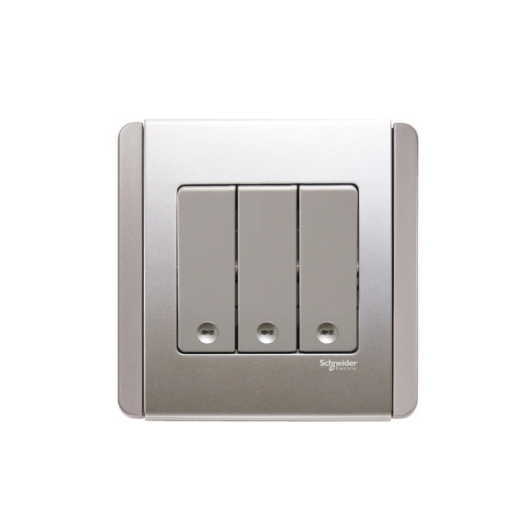 NEO都會(E3000)三位雙控直按板開關制連LED燈