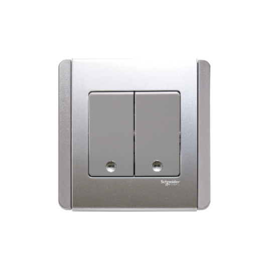 NEO都會(E3000)兩位雙控直按板開關制連LED燈