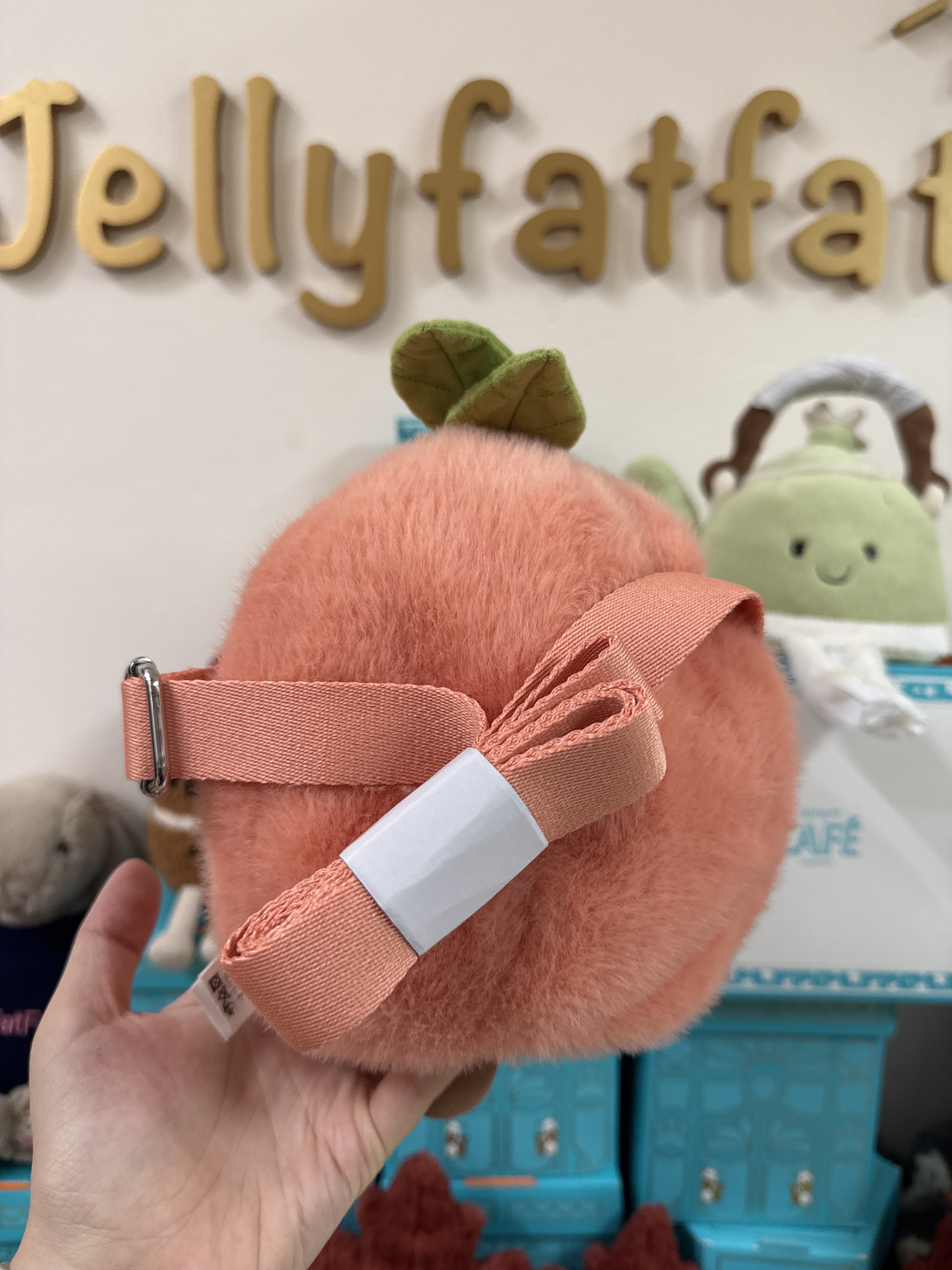  ジェリーキャット アミューザブル ピーチ ショルダーバッグ 桃 Jellycat Amuseables Peach Shoulder Bag