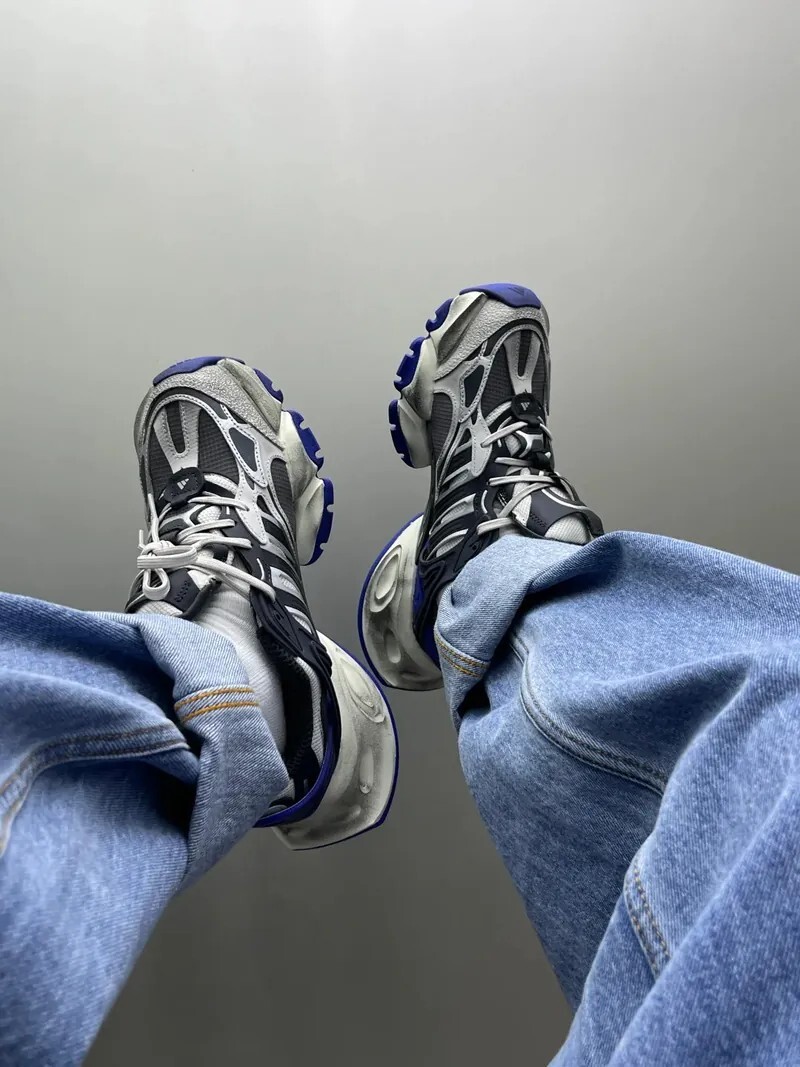 ADIDAS XLG RUNNER DELUXE 黑灰藍 仿舊 復古老爹鞋 厚底