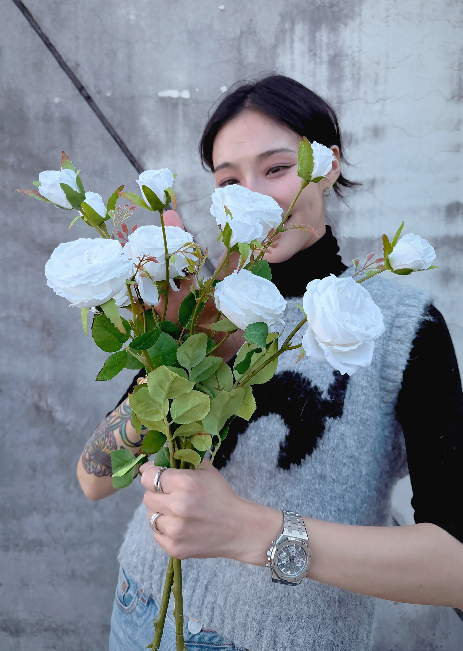 擬真庭園玫瑰（兩色）