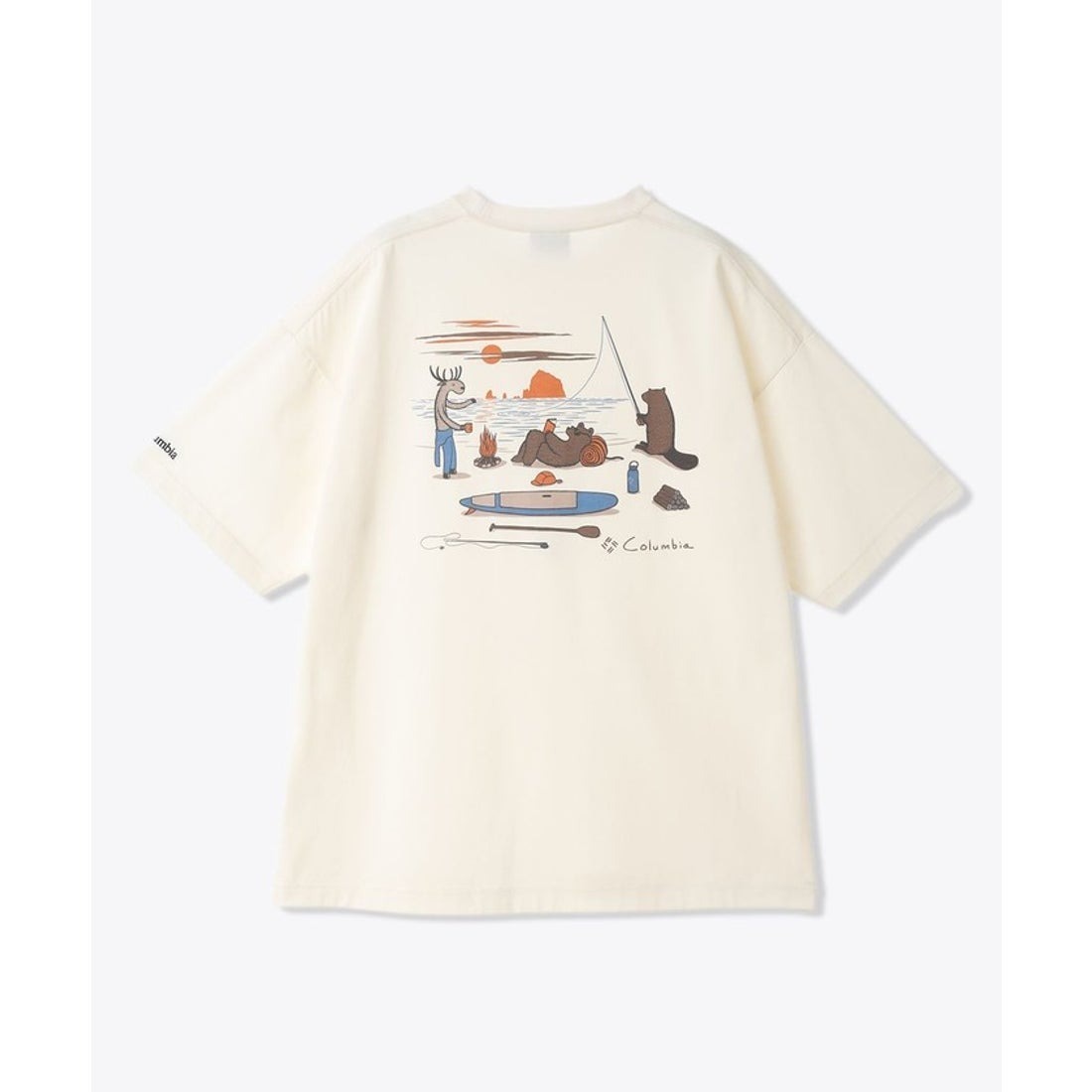 【現貨】Columbia Lake to Avenue x  Jonas Claesson 河邊露營 圖案短T 速乾 涼感 PM0791