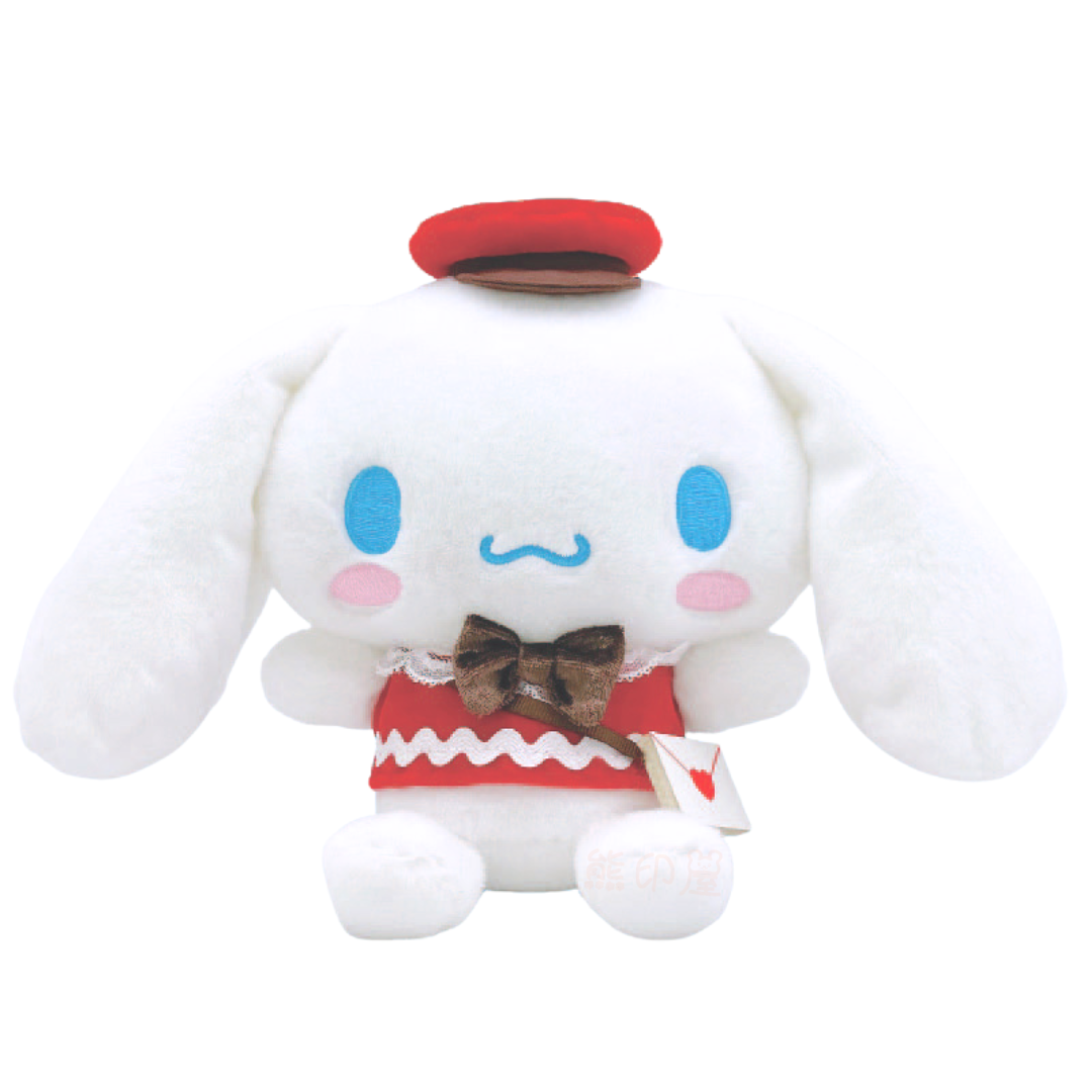 玉桂狗款 送愛心信件系列 毛公仔擺件 [平行進口]