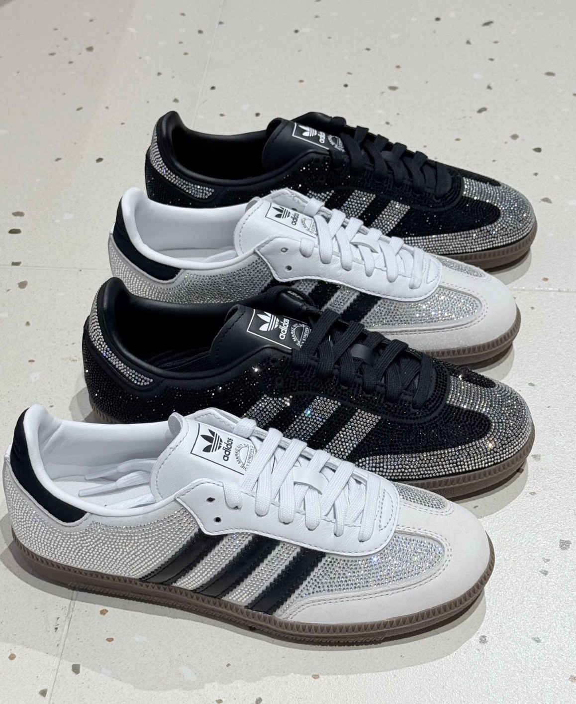 Adidas Samba 水鑽 特殊款情人節限定色-IH9055白IH9052黑