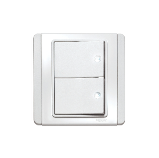 NEO都會(E3000)兩位單控橫按板開關制連LED燈