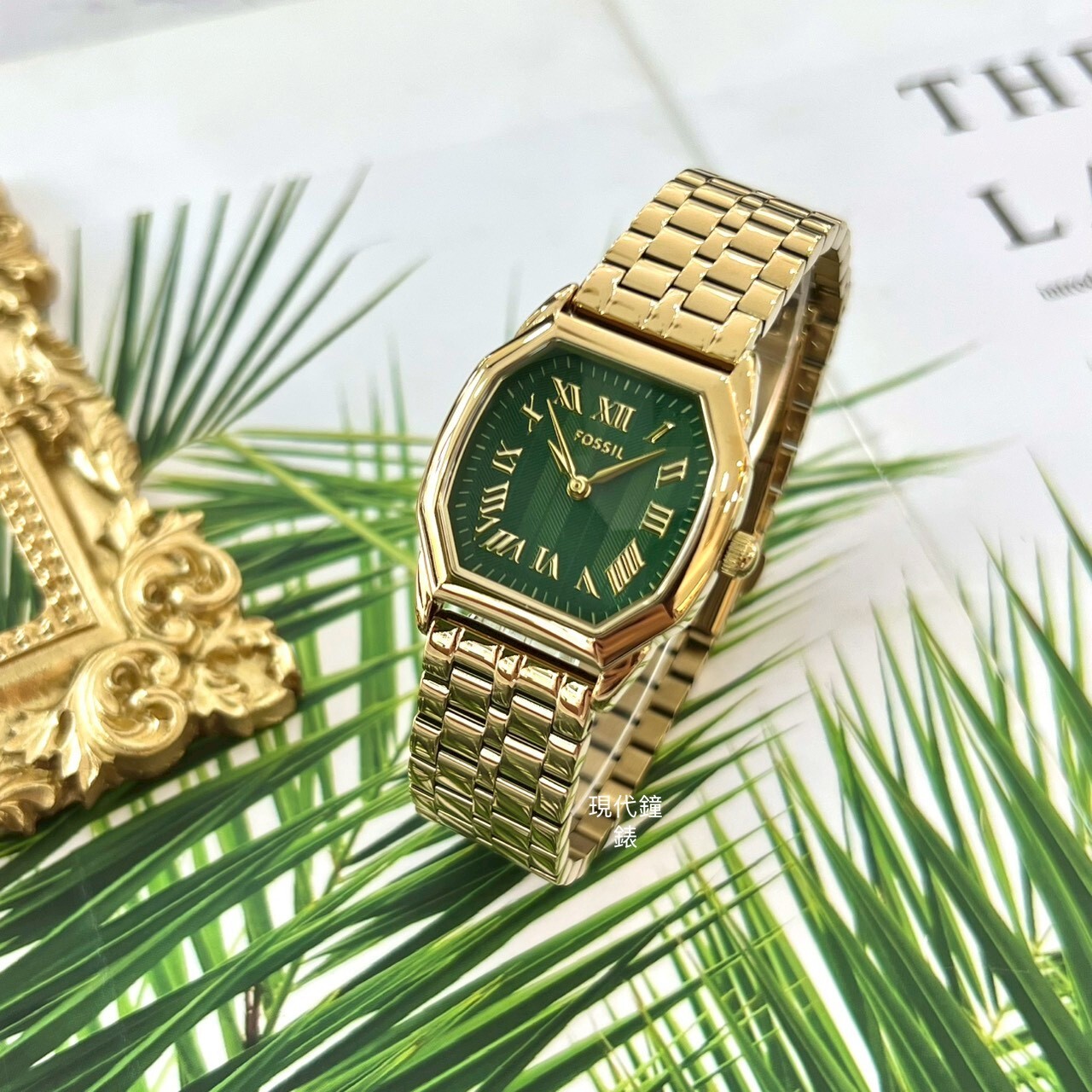 【FOSSIL】Harlow 永恆八芒復古羅馬數字金色女錶ES5451 27mm 現代鐘錶