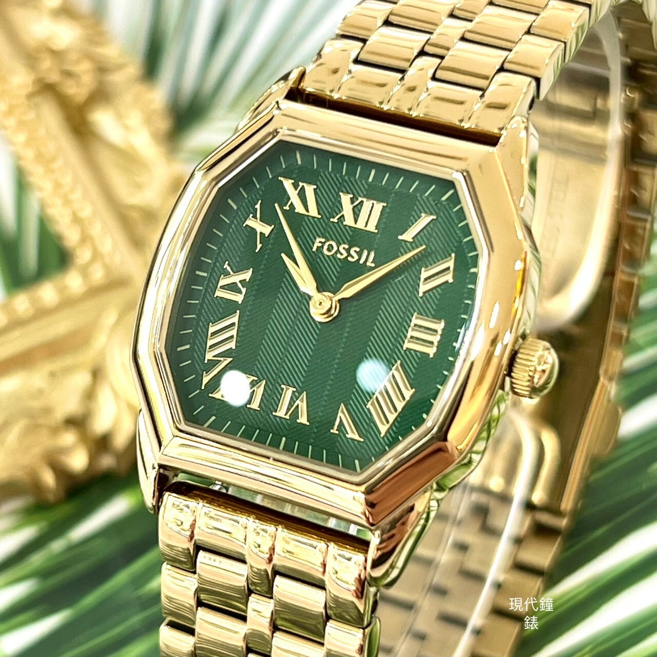 【FOSSIL】Harlow 永恆八芒復古羅馬數字金色女錶ES5451 27mm 現代鐘錶