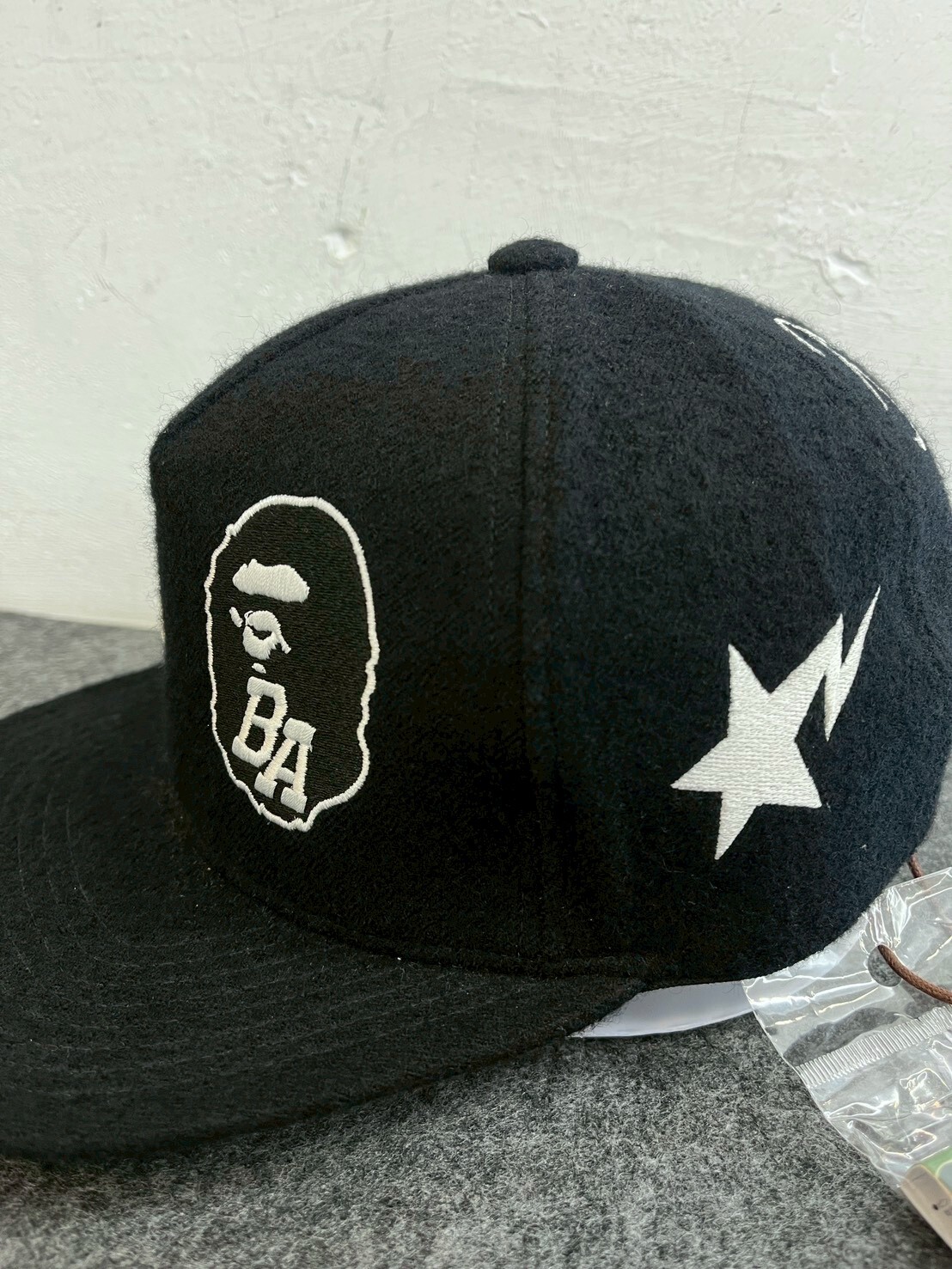 A BATHING BAPE MULTI LOGO SNAP BACK CAP
