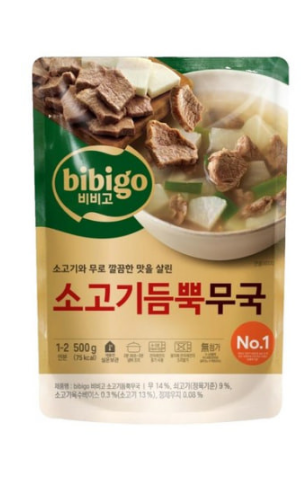 VL112 Bibigo 牛肉滿滿 蘿蔔牛肉湯 500g EXP: 31/5/2026