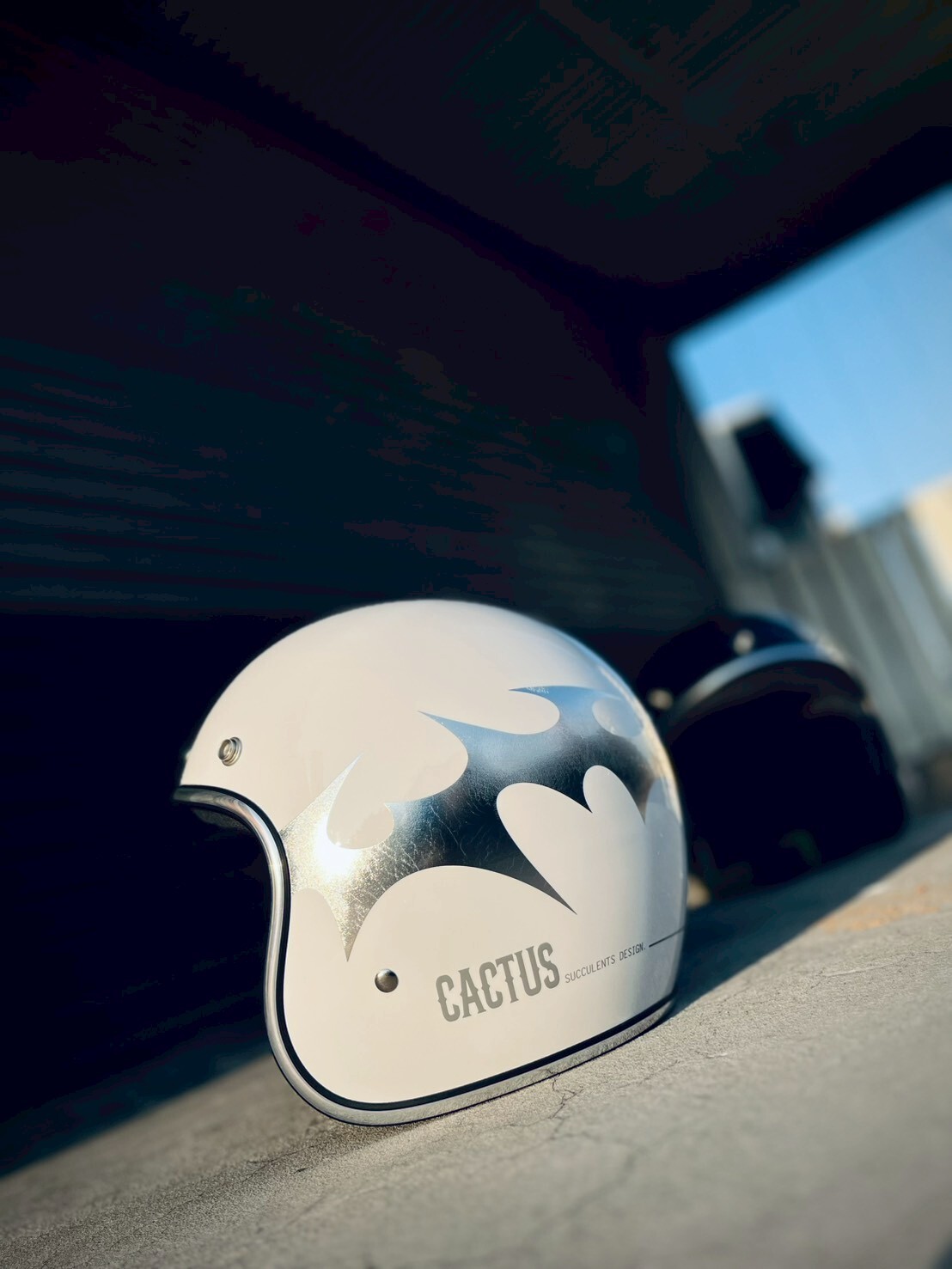 3-JFT 聯名彩繪 CACTUS 雷神 荊棘白 復古帽 3/4罩