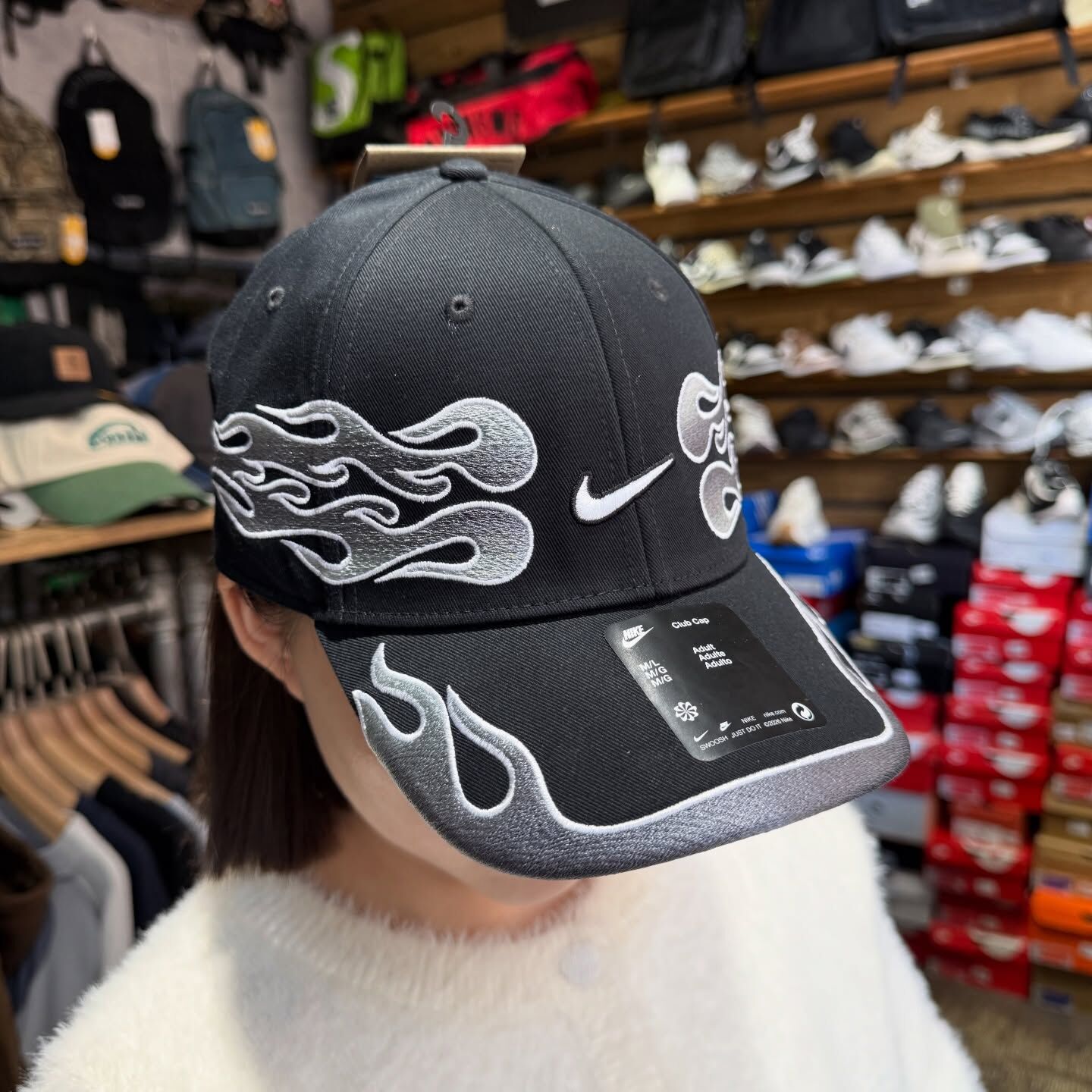 Nike Club OG Flame 火焰老帽 硬頂帽 IH9258-010