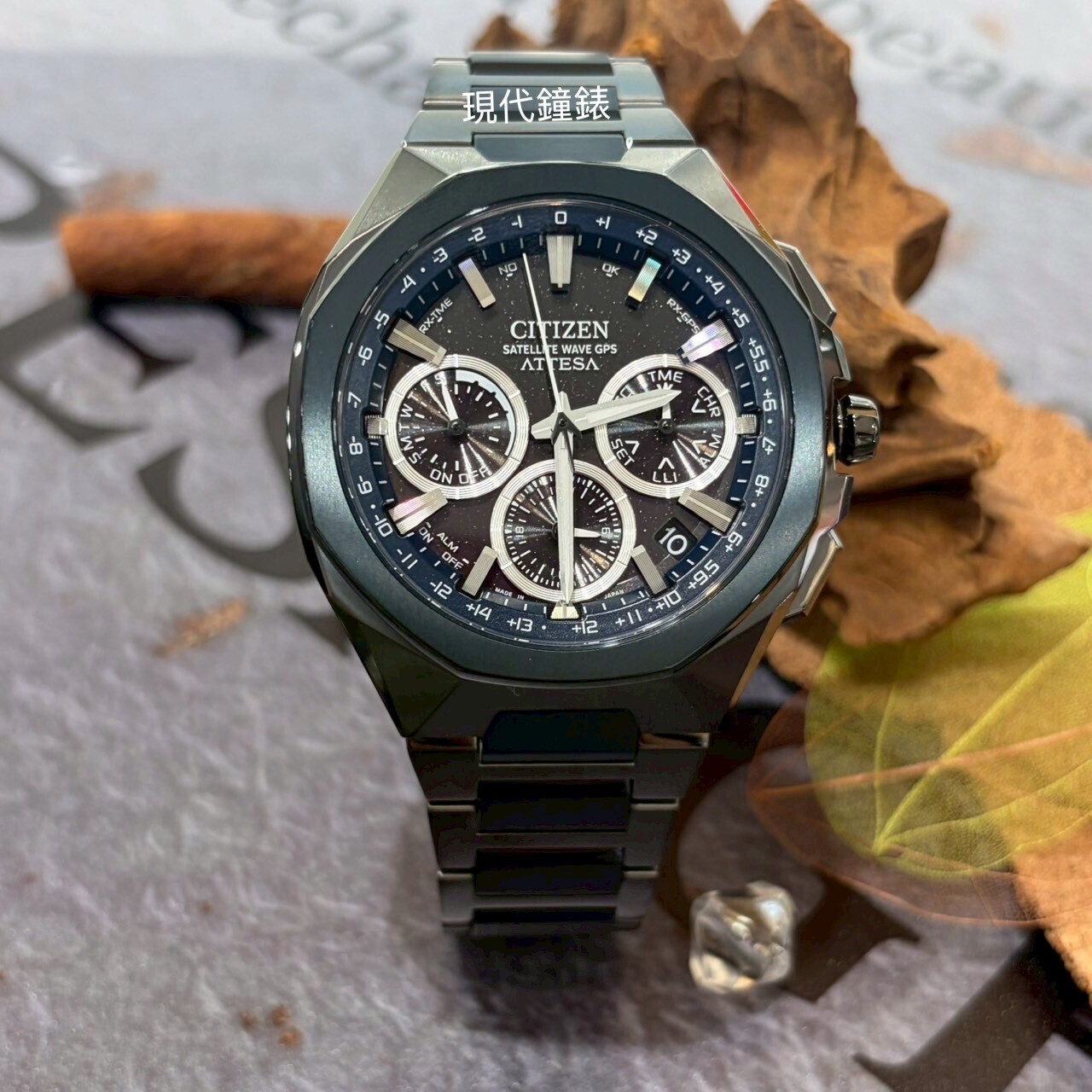 【CITIZEN 星辰】GPS衛星對時湛藍星空CC4106-74E  44mm現代鐘錶