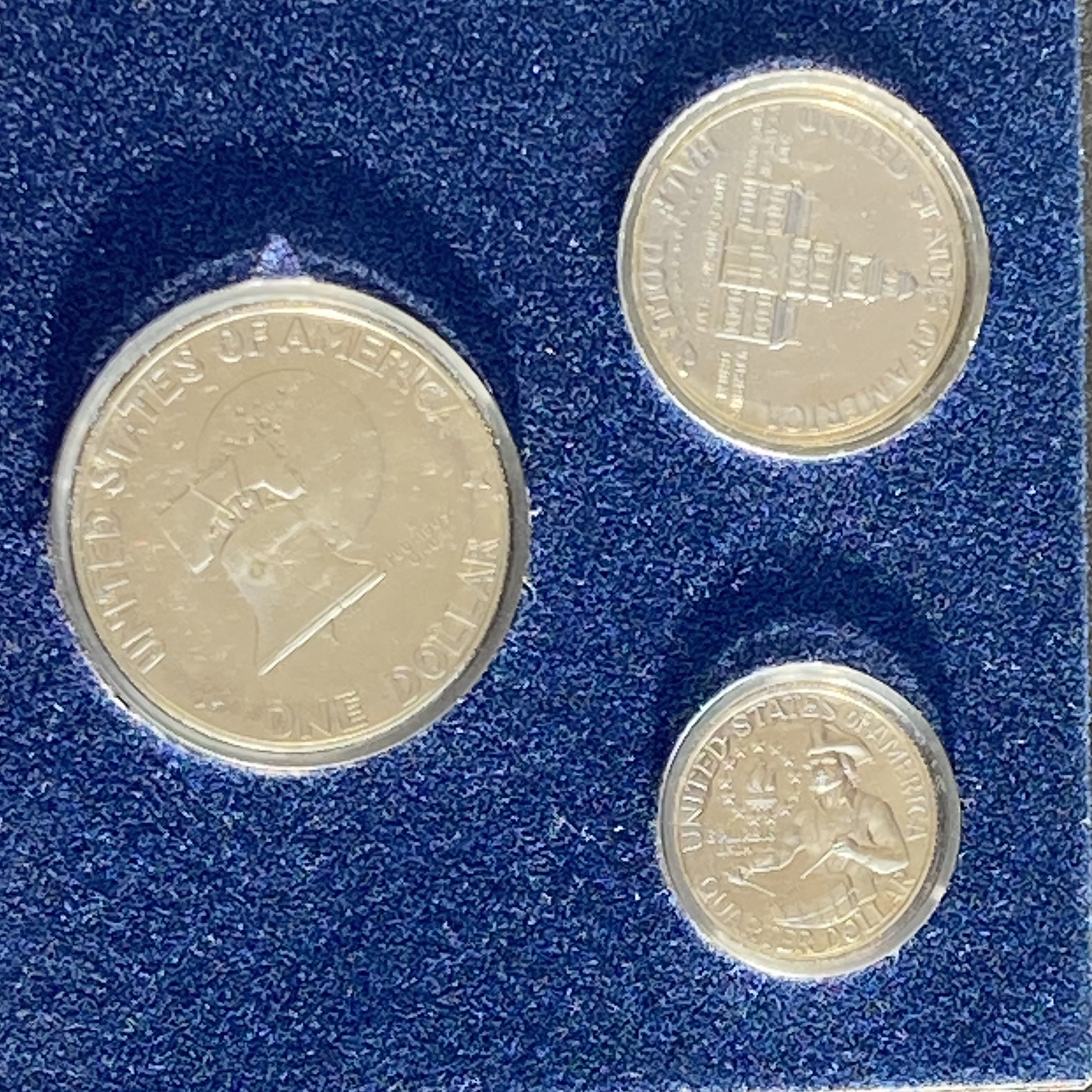 1976-S 美國建國二百周年紀念銀幣精鑄套裝 (盒子損毀) (40%銀)