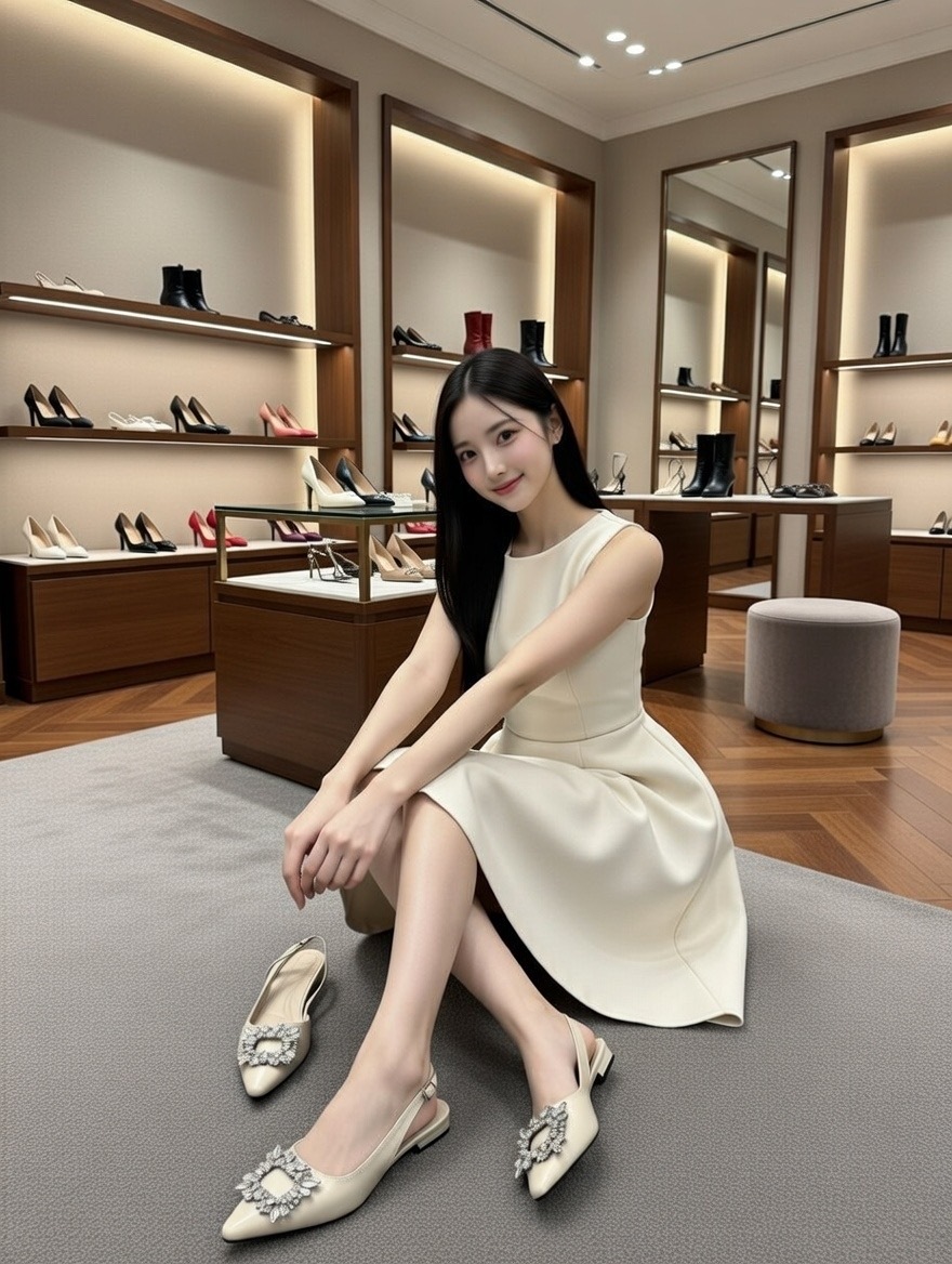 (現貨 米 235/245) LA04 型號6469 偏細 閃石鞋 SIZE:230-250 $379 design by Korea