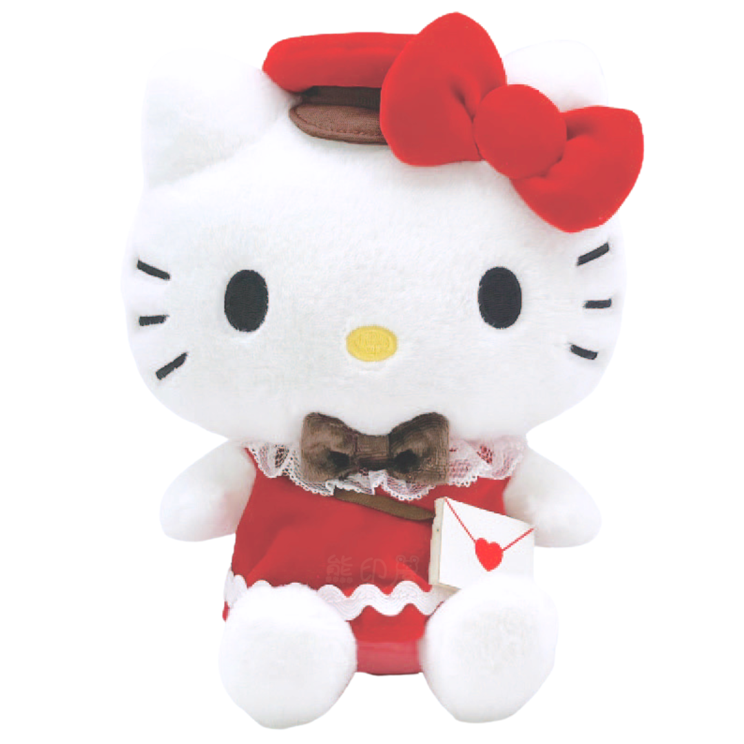 Hello Kitty款 送愛心信件系列 毛公仔擺件 [平行進口]