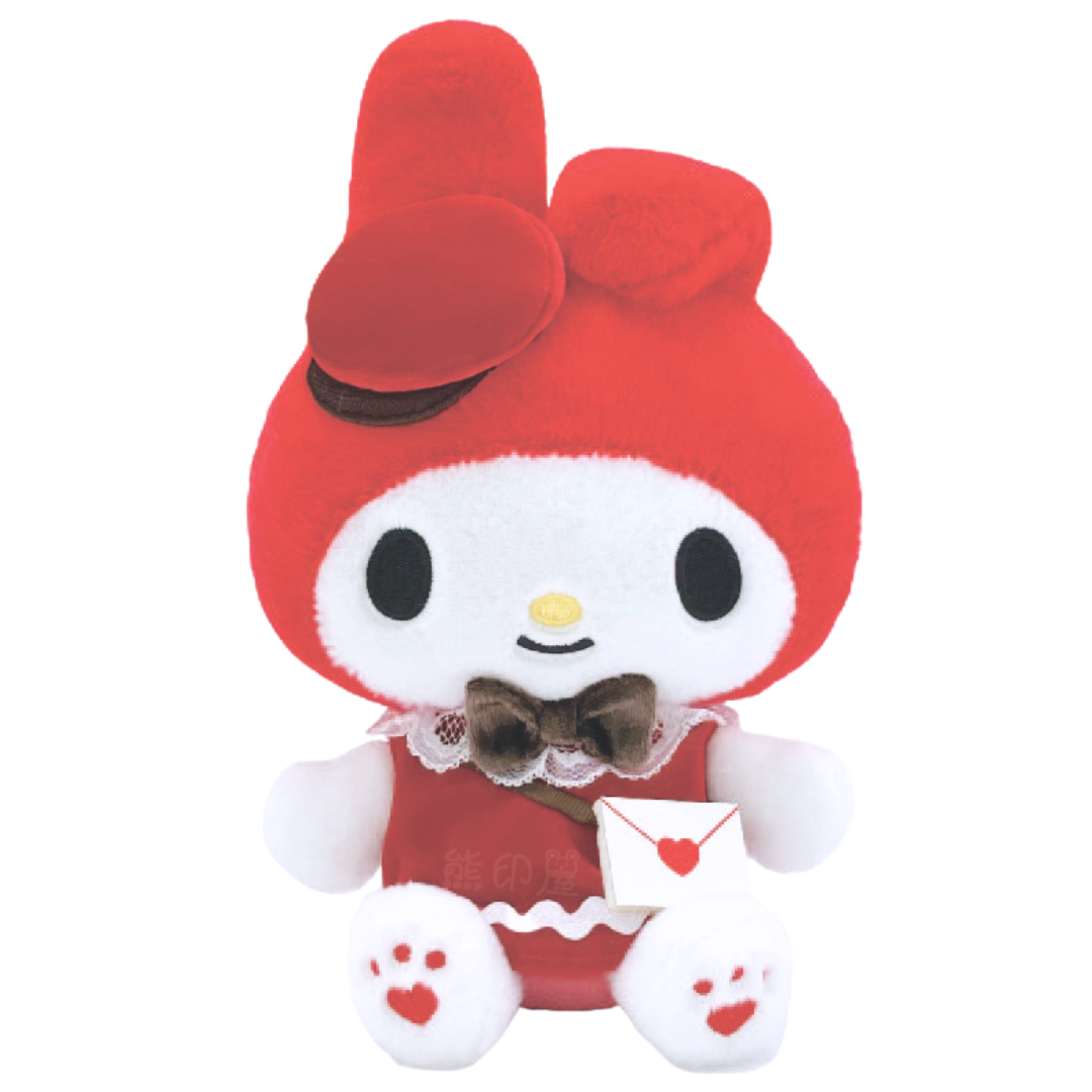 My Melody款 送愛心信件系列 毛公仔擺件 [平行進口]