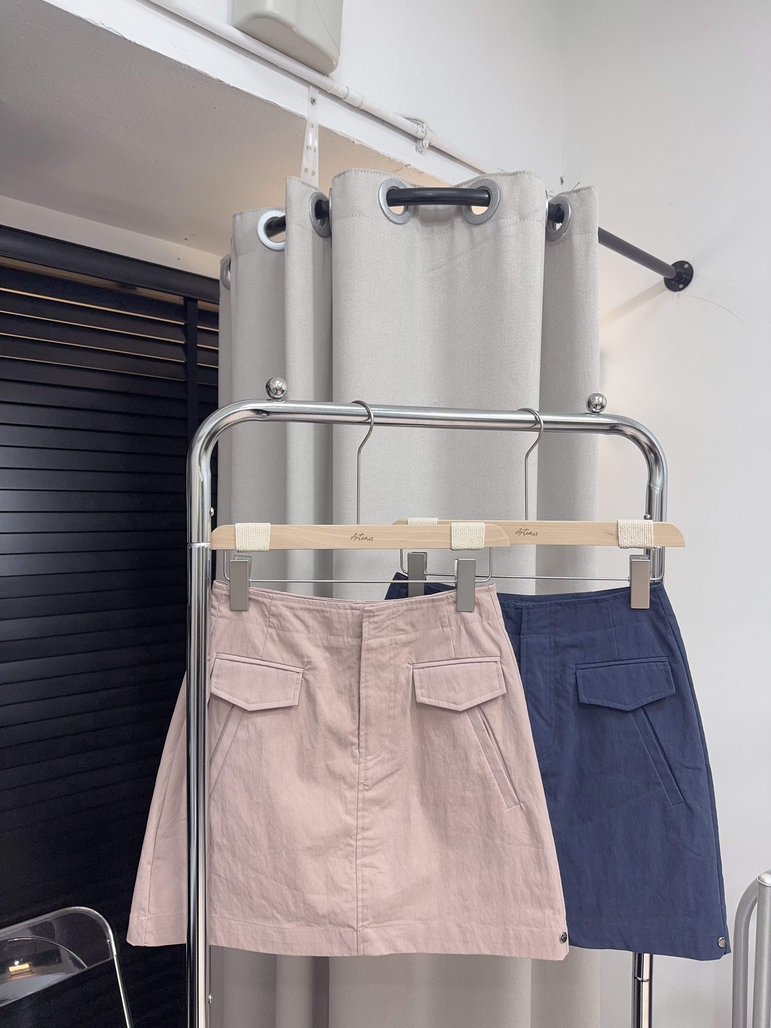 Free Size工裝短裙