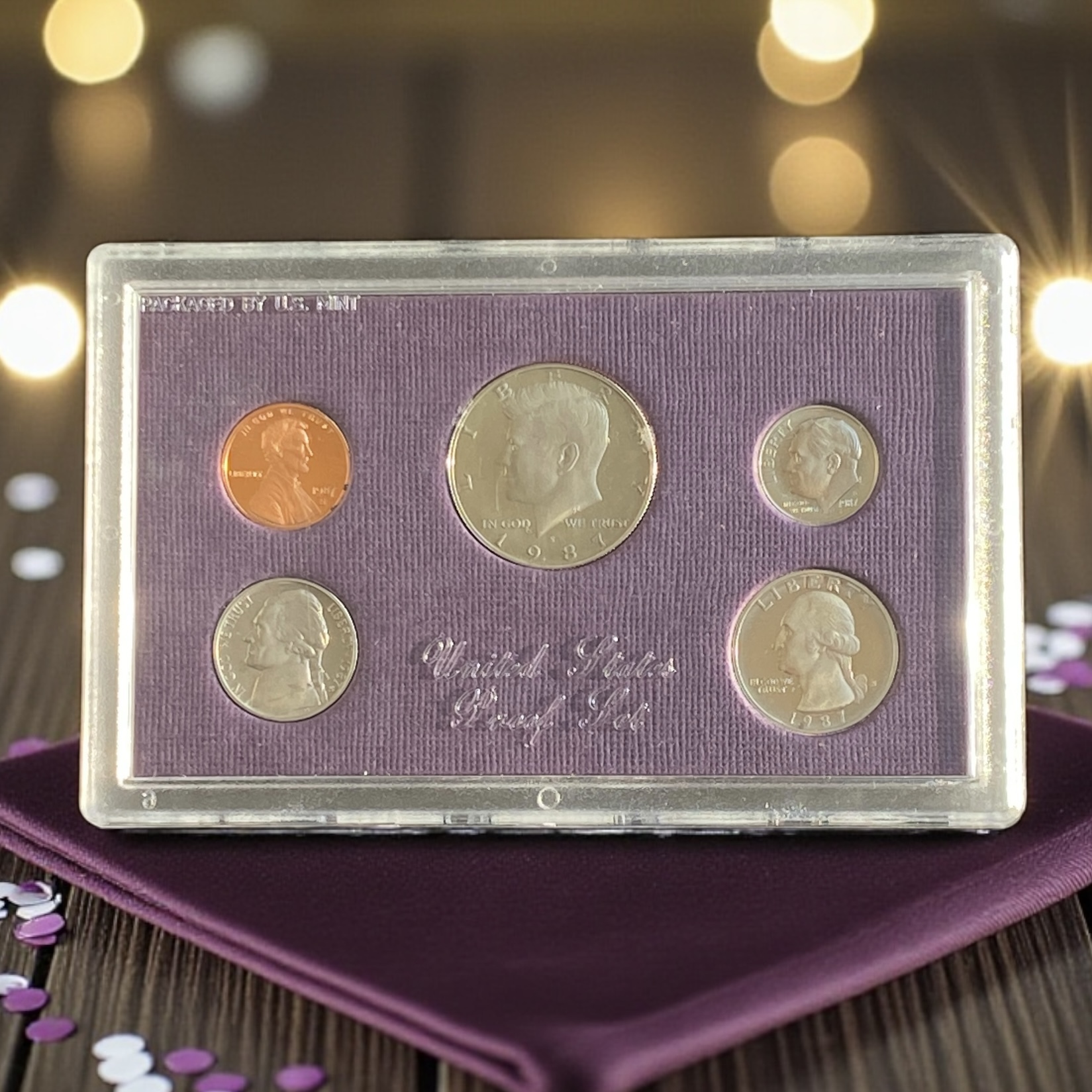 1987年美國精裝貨幣套裝