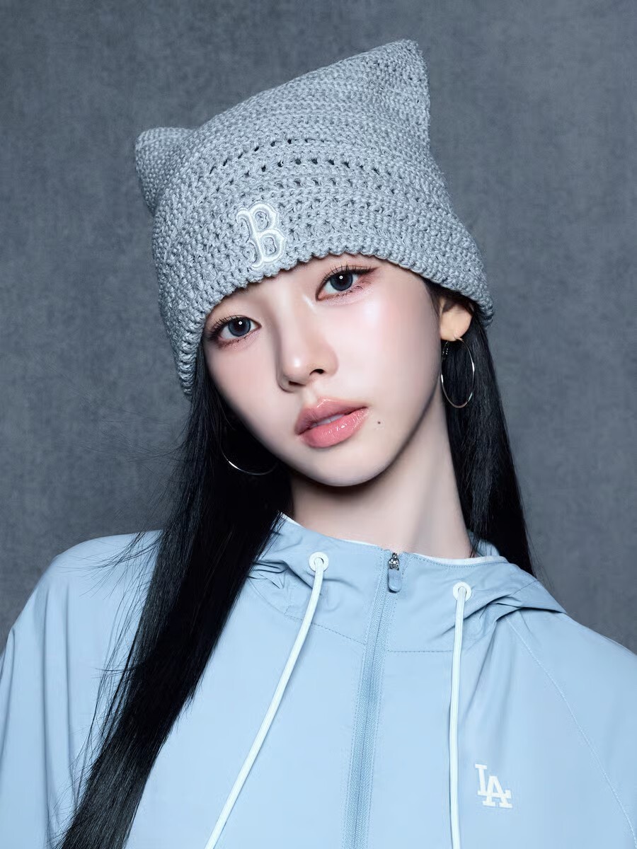 <卡寶同款💖> MLB 夏天版貓耳毛帽