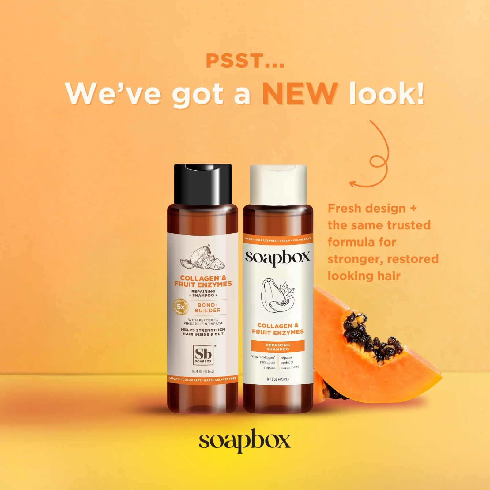 Soapbox Collagen & Fruit Enzymes Repairing Shampoo