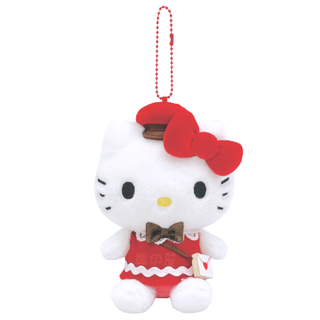Hello Kitty款 送愛心信件系列 毛公仔吊飾 掛飾 [平行進口]